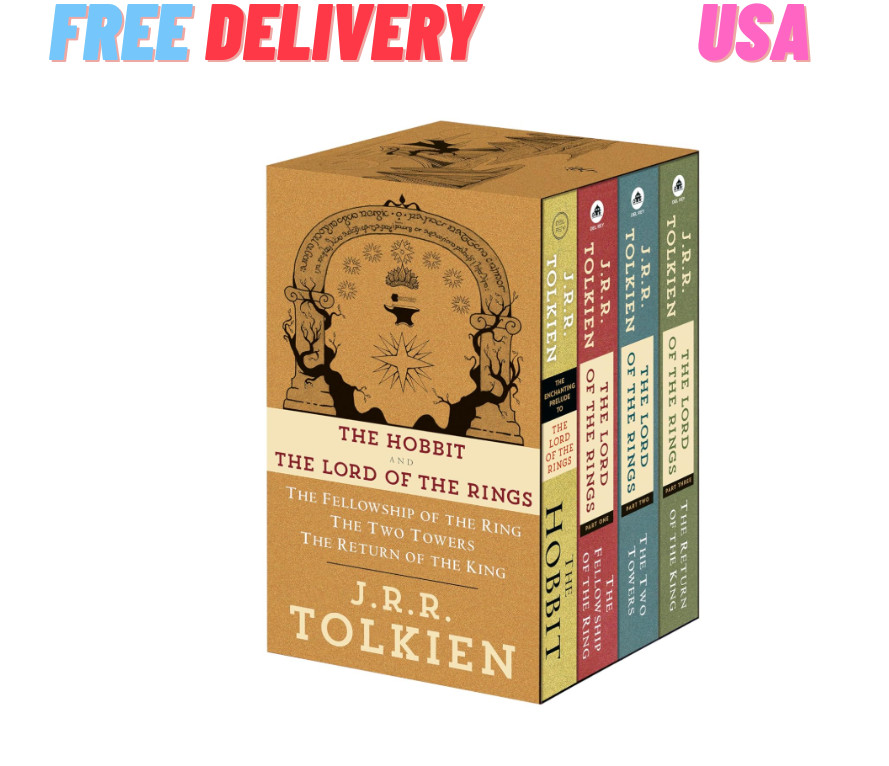 J.R.R. Tolkien 4-Book Boxed Set: the Hobbit and the Lord of the Rings - New J.R.R. Tolkien 4-Book Boxed Set: the Hobbit and the Lord of the Rings - New