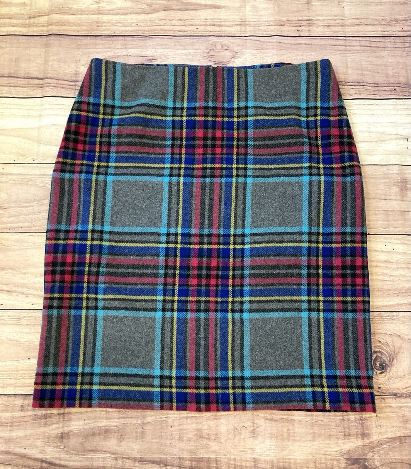 Talbots Size 14 Multicolor Plaid Straight Career Lined Skirt NWOT Talbots Size 14 Multicolor Plaid Straight Career Lined Skirt NWOT