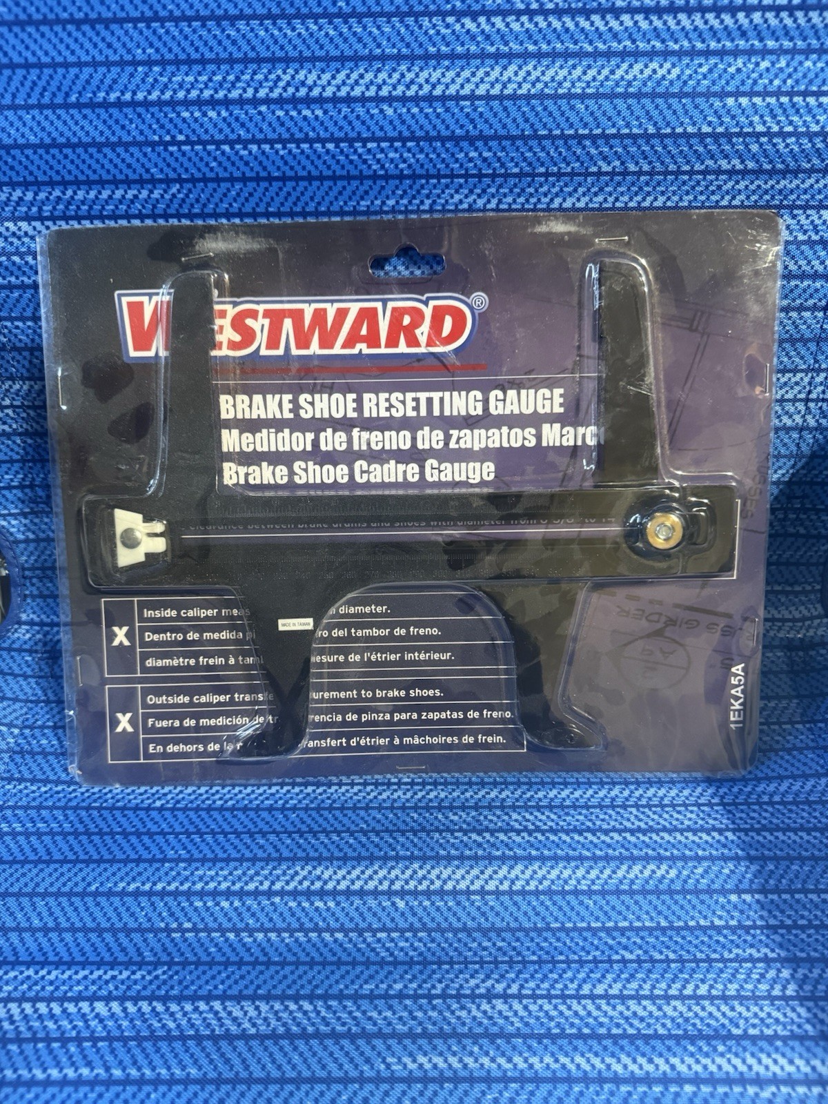 Westward 1Eka5 Brake Shoe Resetting Gauge, 11 1/4\