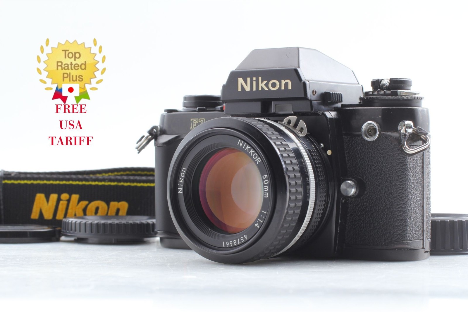 [ Exc+5 ] Nikon F3 Eye Level SLR 35mm Film Camera Ai 50mm f/1.4 Lens From JAPAN