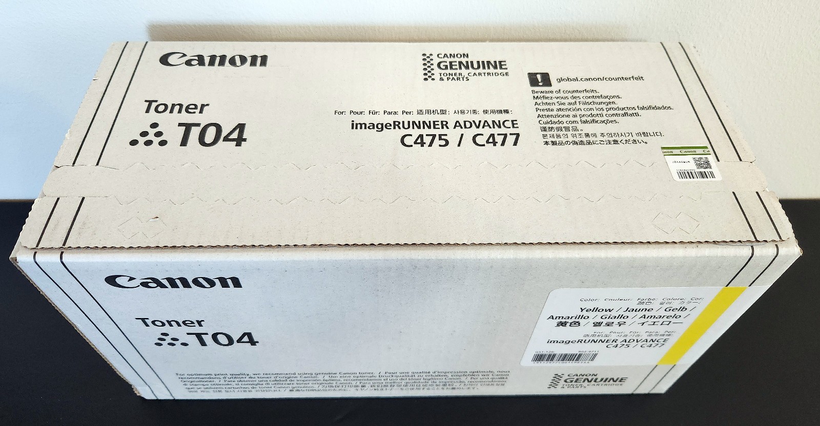 Genuine Canon T04 Yellow Toner 2977C001AA C475 C477 C478 C568 New Sealed