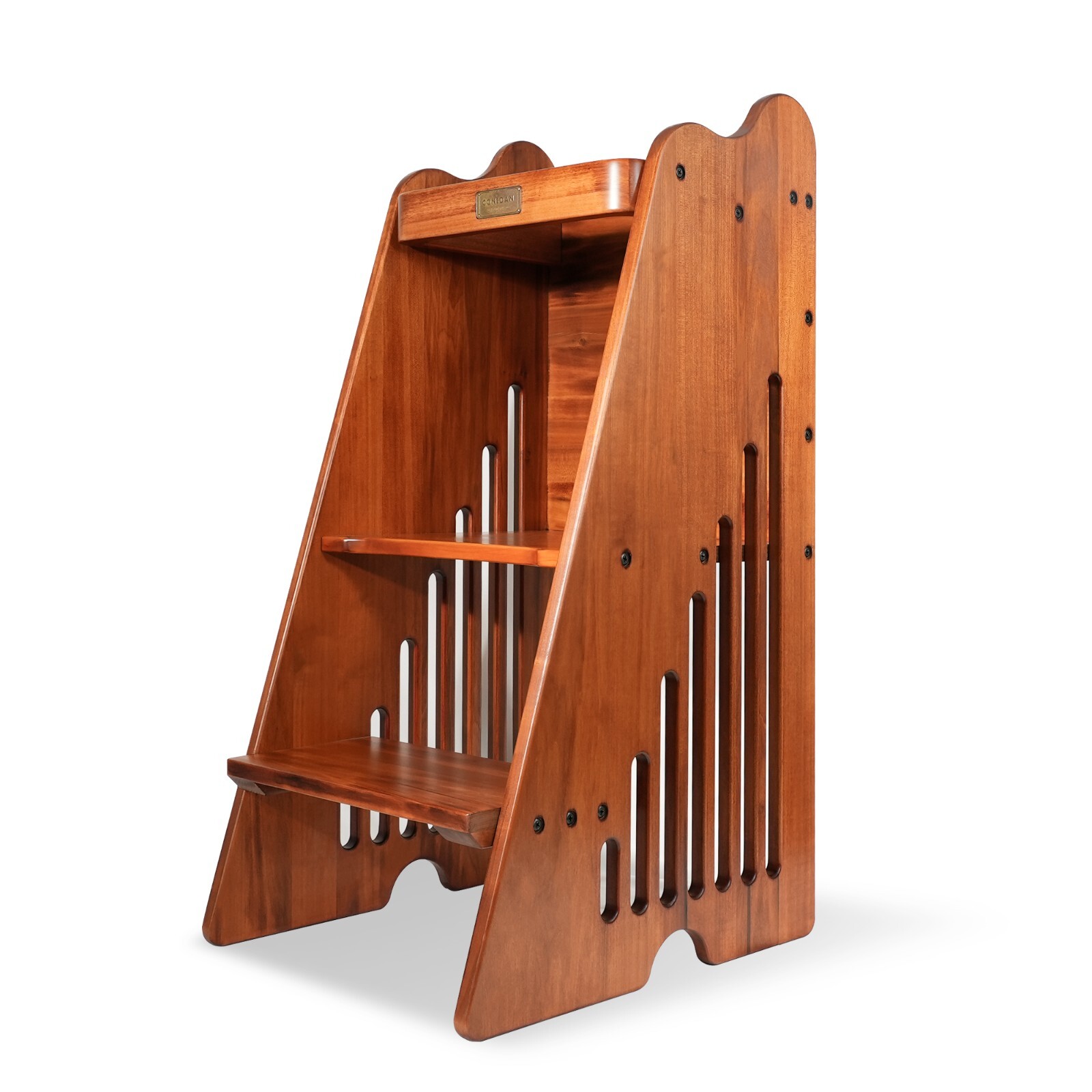 CONSDAN Toddler Tower, USA Grown Solid Hardwood, Kitchen Step Stool for Toddlers