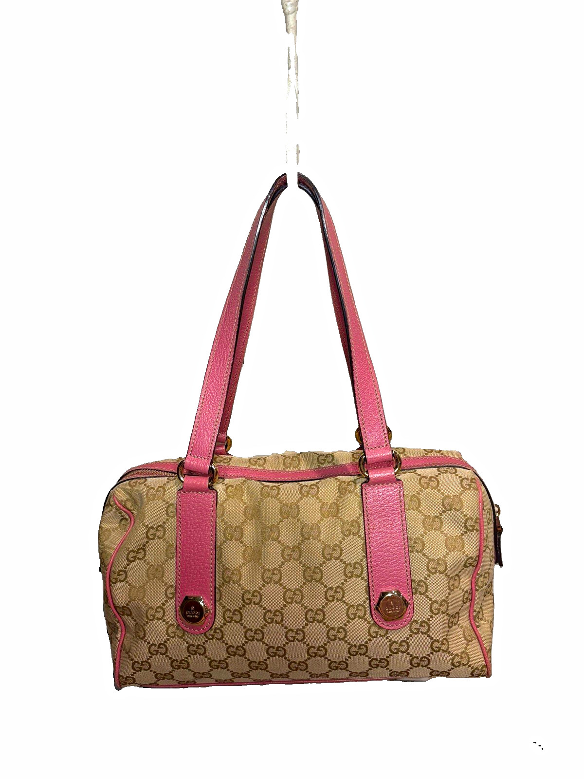 Gucci GG Monogram Small Charmy Boston Pink Gucci GG Monogram Small Charmy Boston Pink