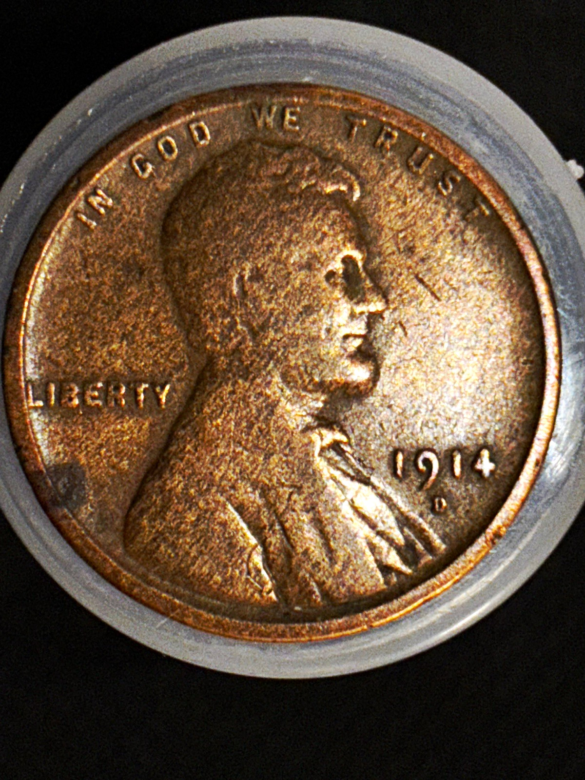 1914-D Lincoln Wheat Cent 1C Key Date Denver Genuine Cleaned Details