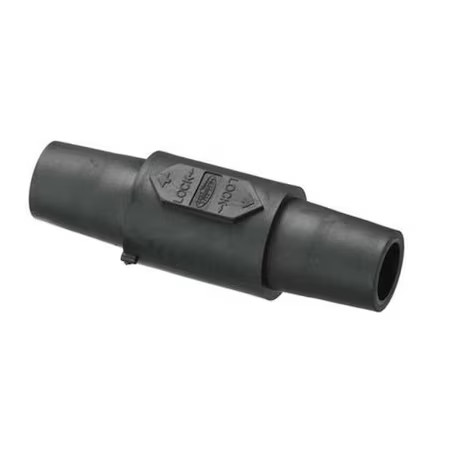 Hubbell Wiring Device-Kellems Hbldfbk Double Connector, 300/400A, Black Hubbell Wiring Device-Kellems Hbldfbk Double Connector, 300/400A, Black