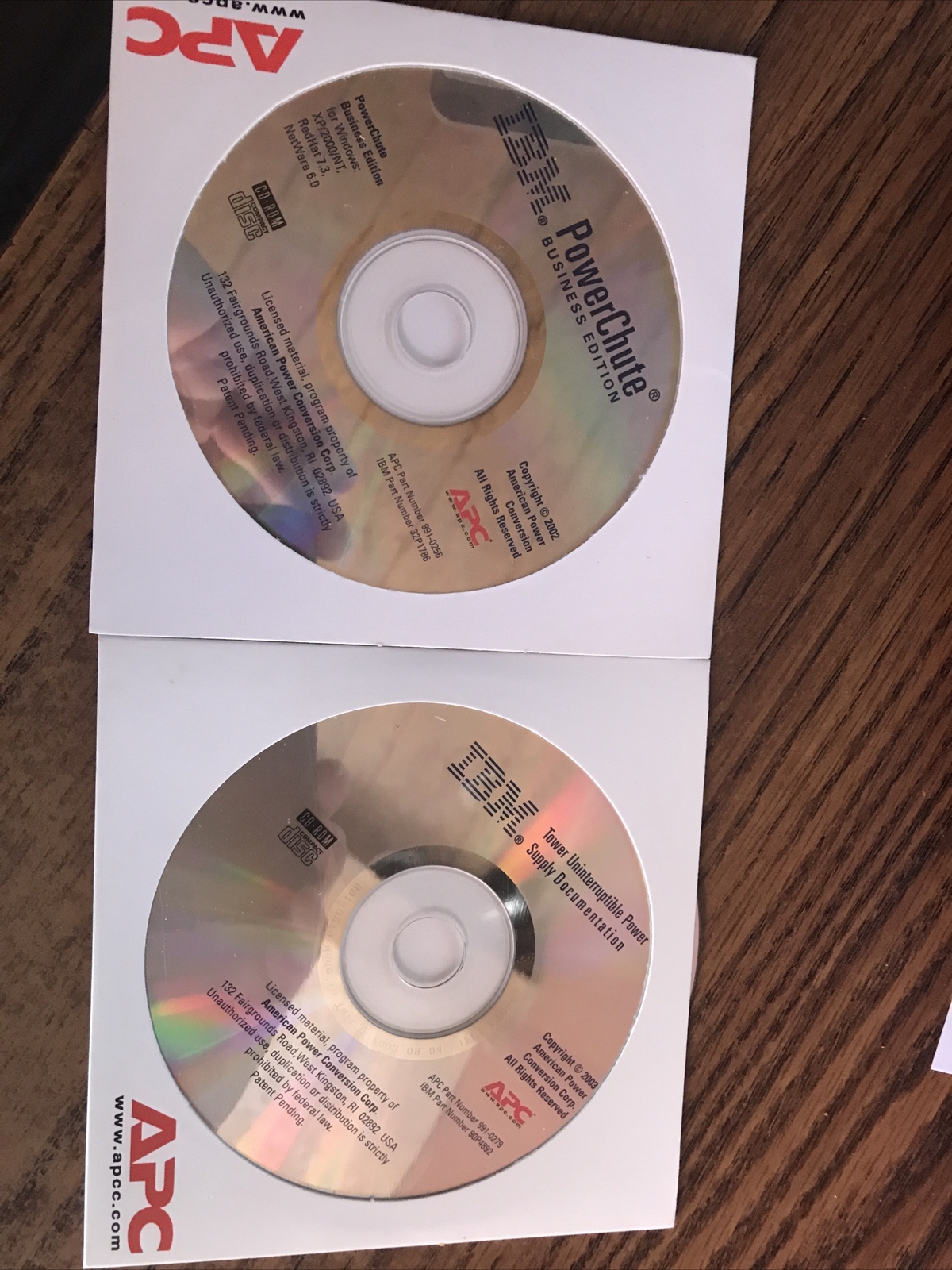 APC - IBM - PowerChute Business Edition & Uninterrupible Power Document CD 