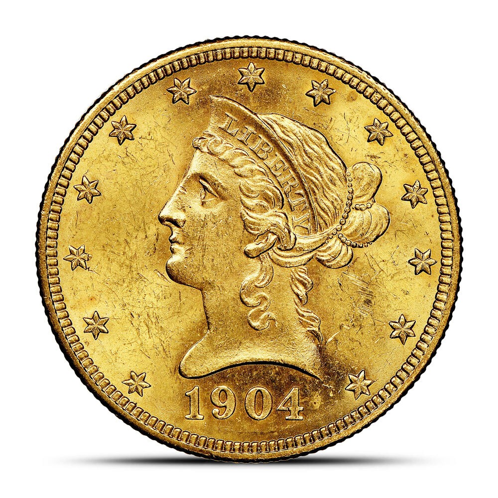 Pre-33 $10 Liberty Gold Eagle Coin (Cleaned) Random Year