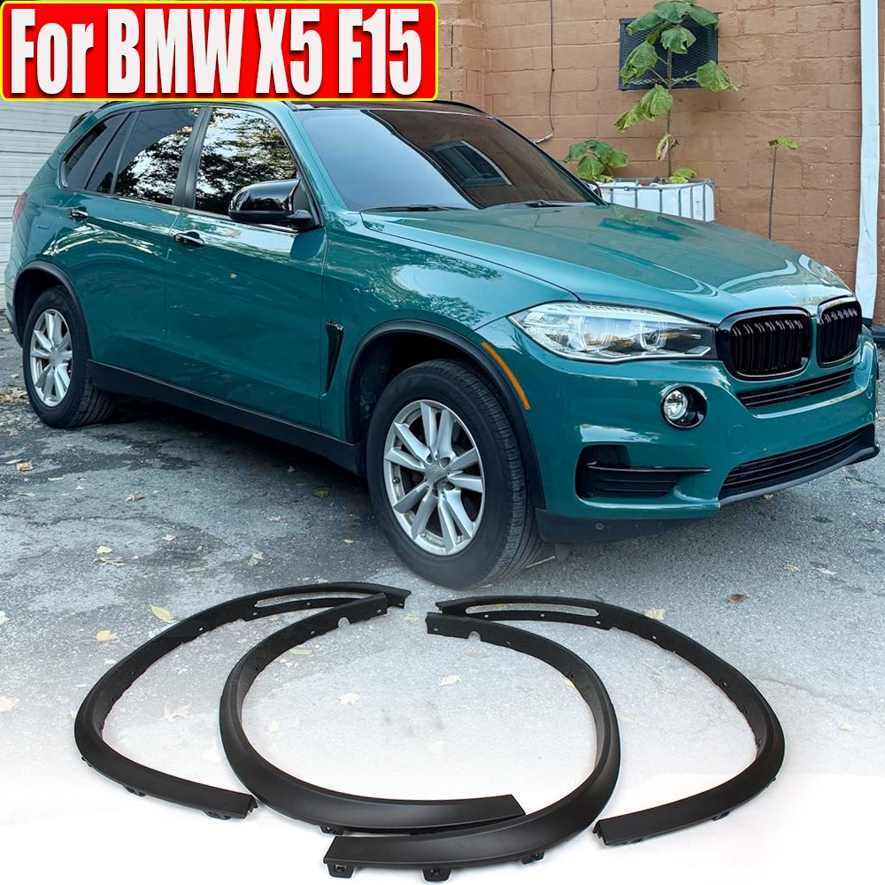 Fit For BMW X5 F15 2014-2018 4PCS Fender Flares Molding Trims Wide Wheel Arch