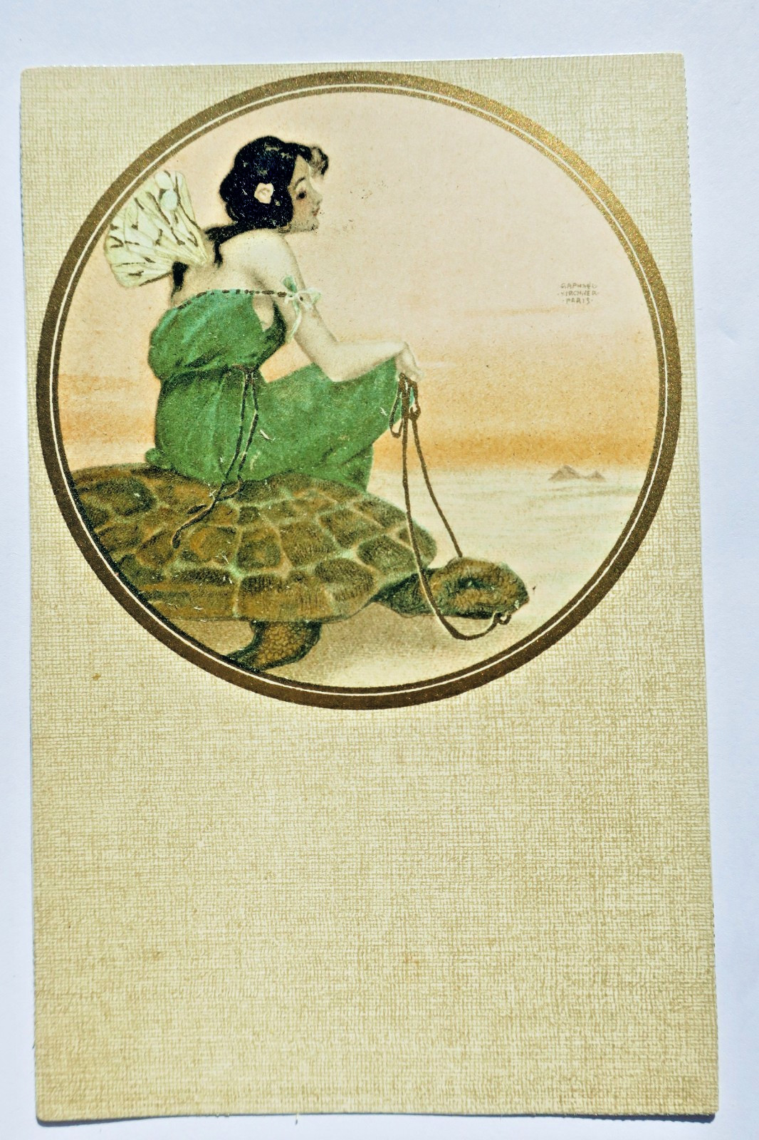 KIRCHNER Raphael Kirchner The Woman and the Turtle Art Nouveau