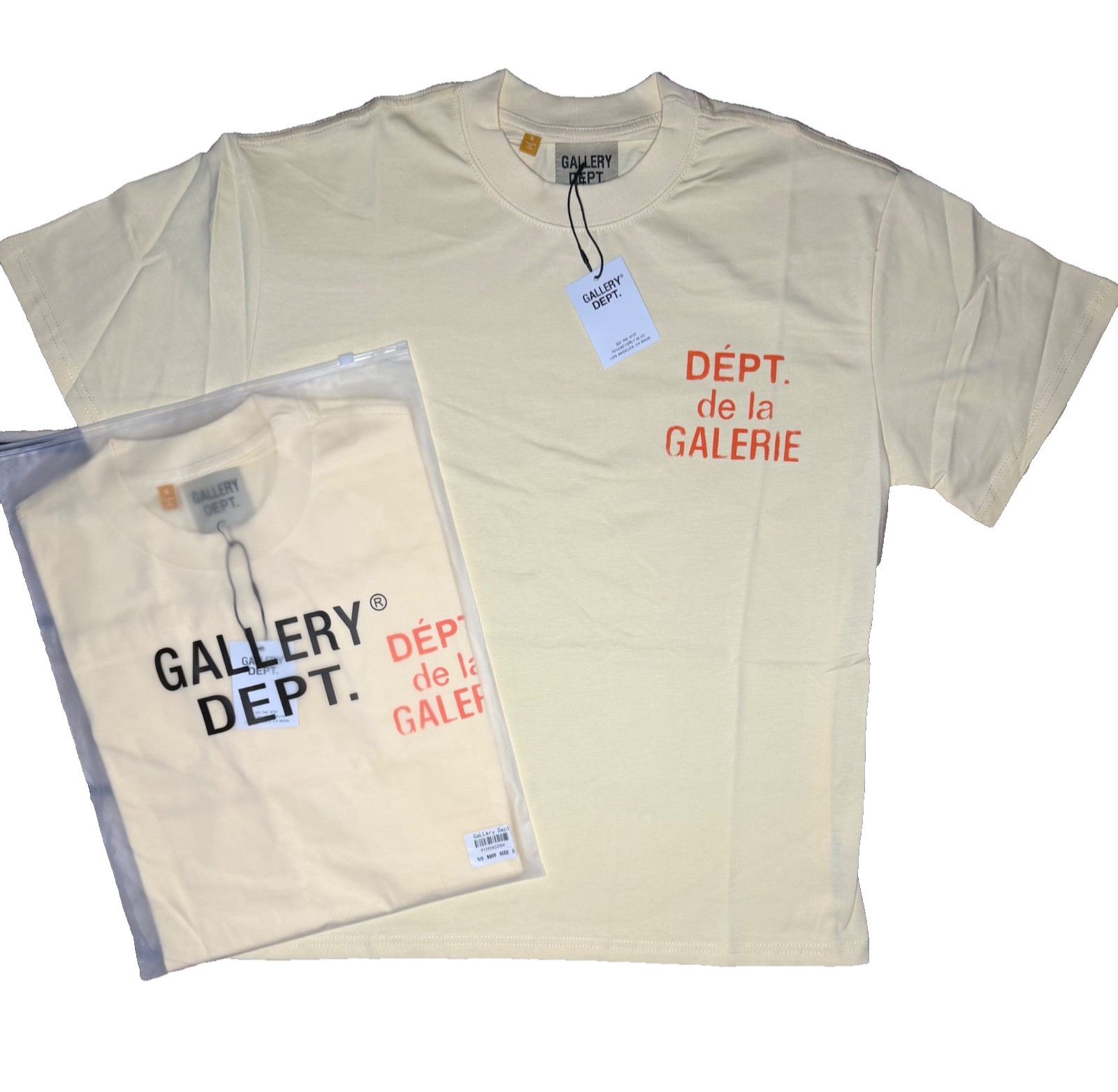 Gallery Dept. Cream Tee Size M