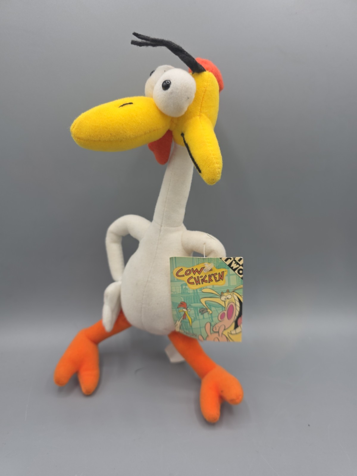 NEW Vintage 2000s Cow And Chicken Plush Cartoon Network 2001 Chicken Stuffed Toy