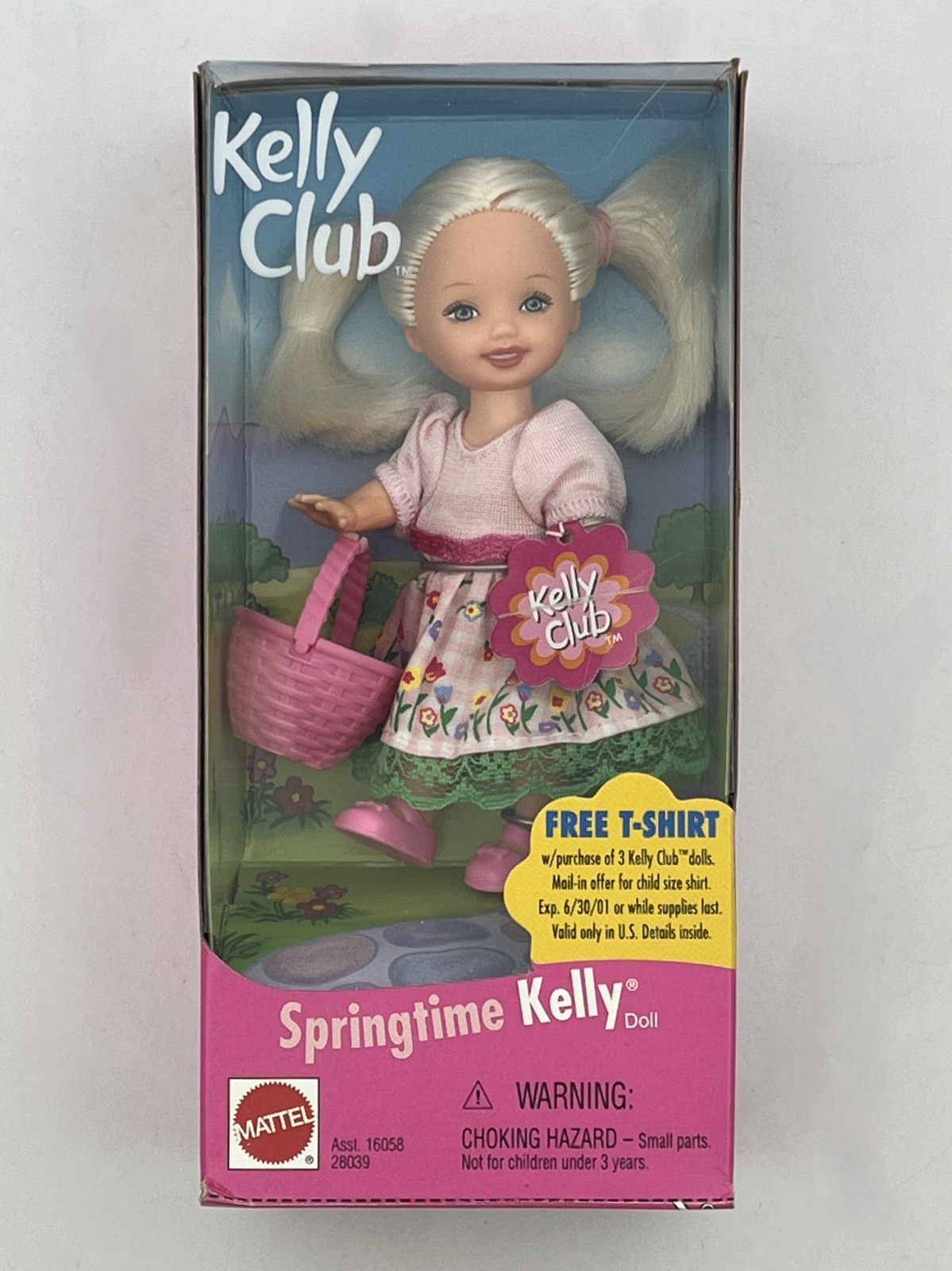 2000 Mattel Kelly Club - Springtime Kelly Doll #28039 w/ Original Box & Basket