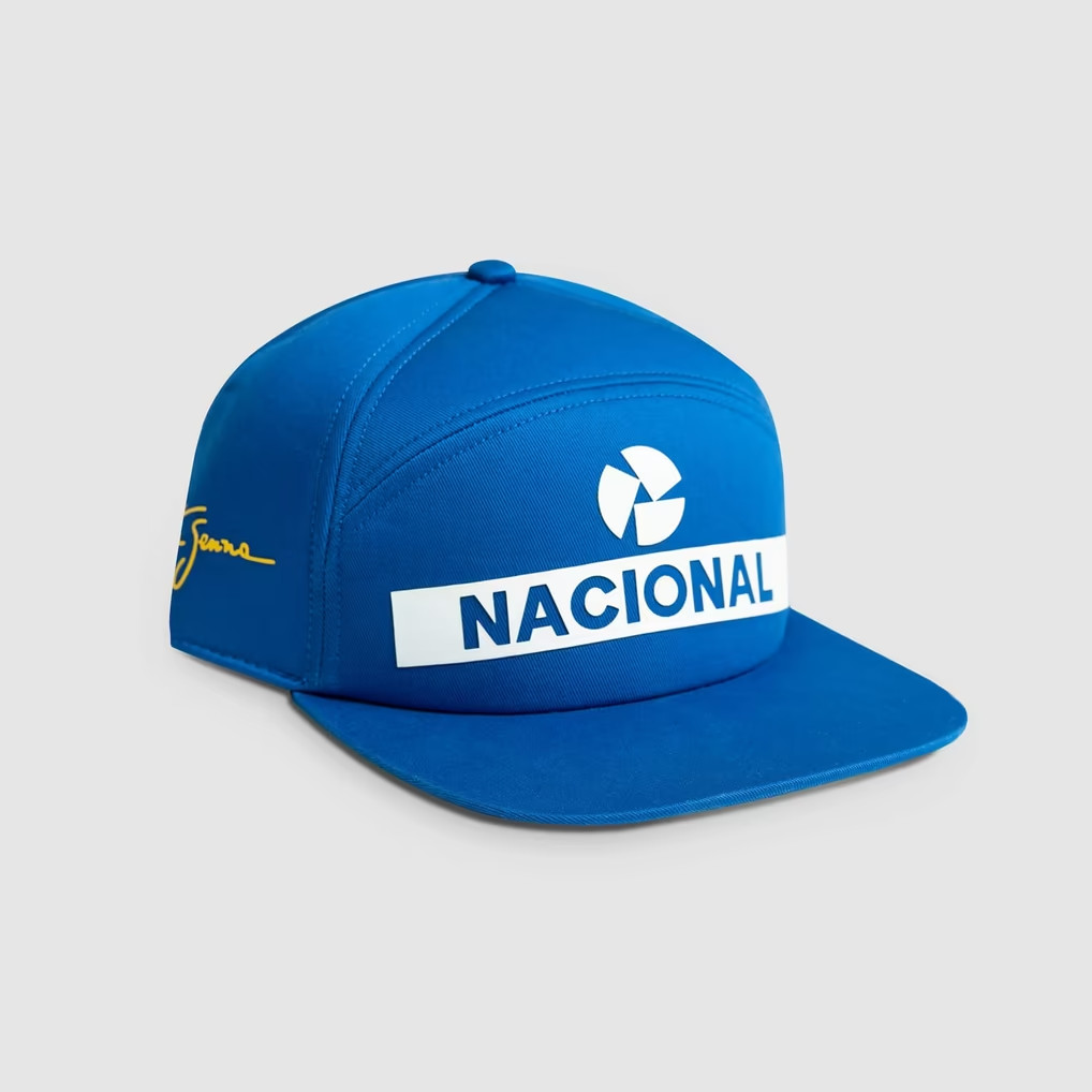 Ayrton Senna Formula 1 Nacional 1984 Original Adjustable Hat - Blue