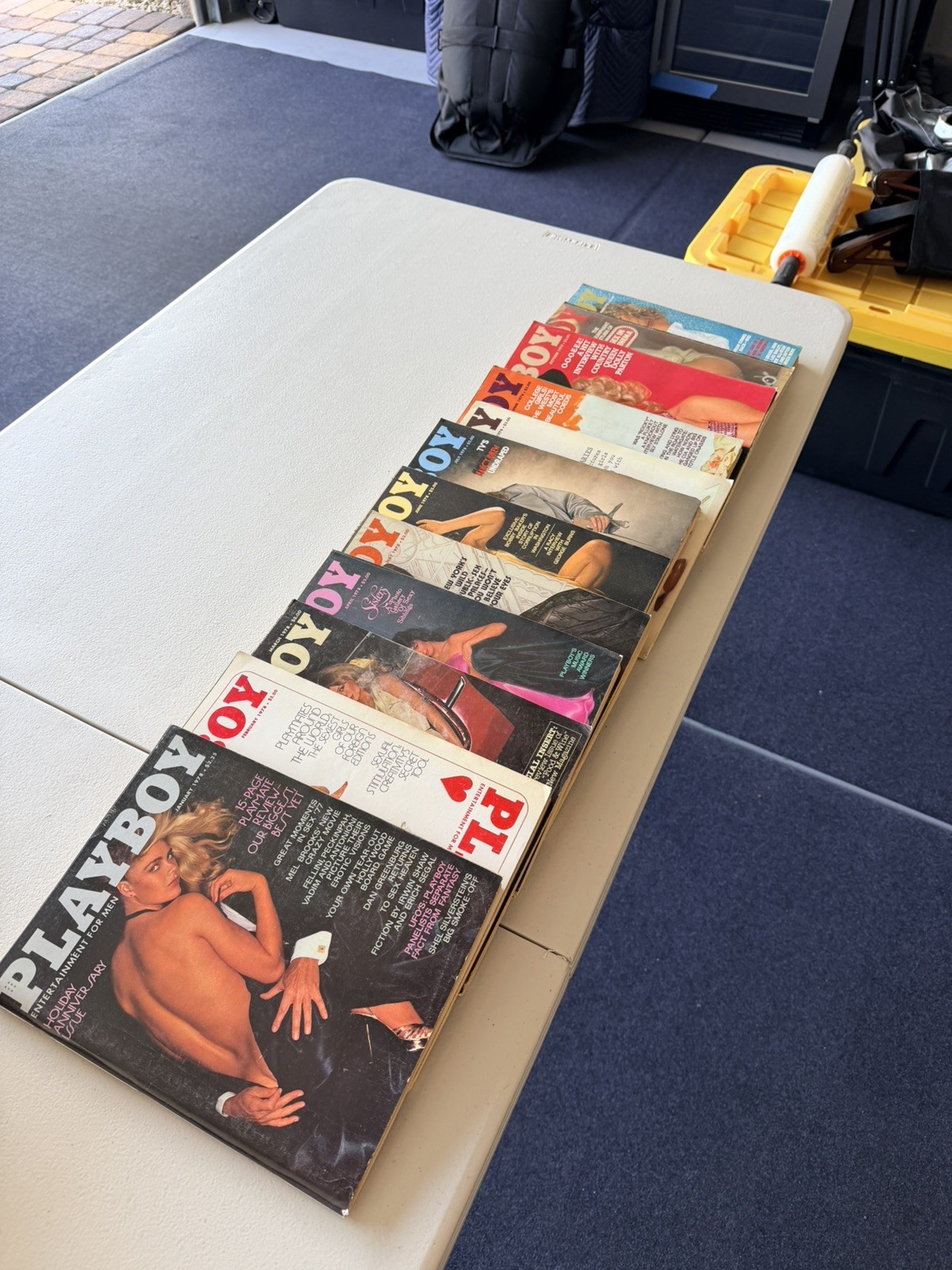 Vintage Playboy 1978 Magazines Set Very Good Condition.. 