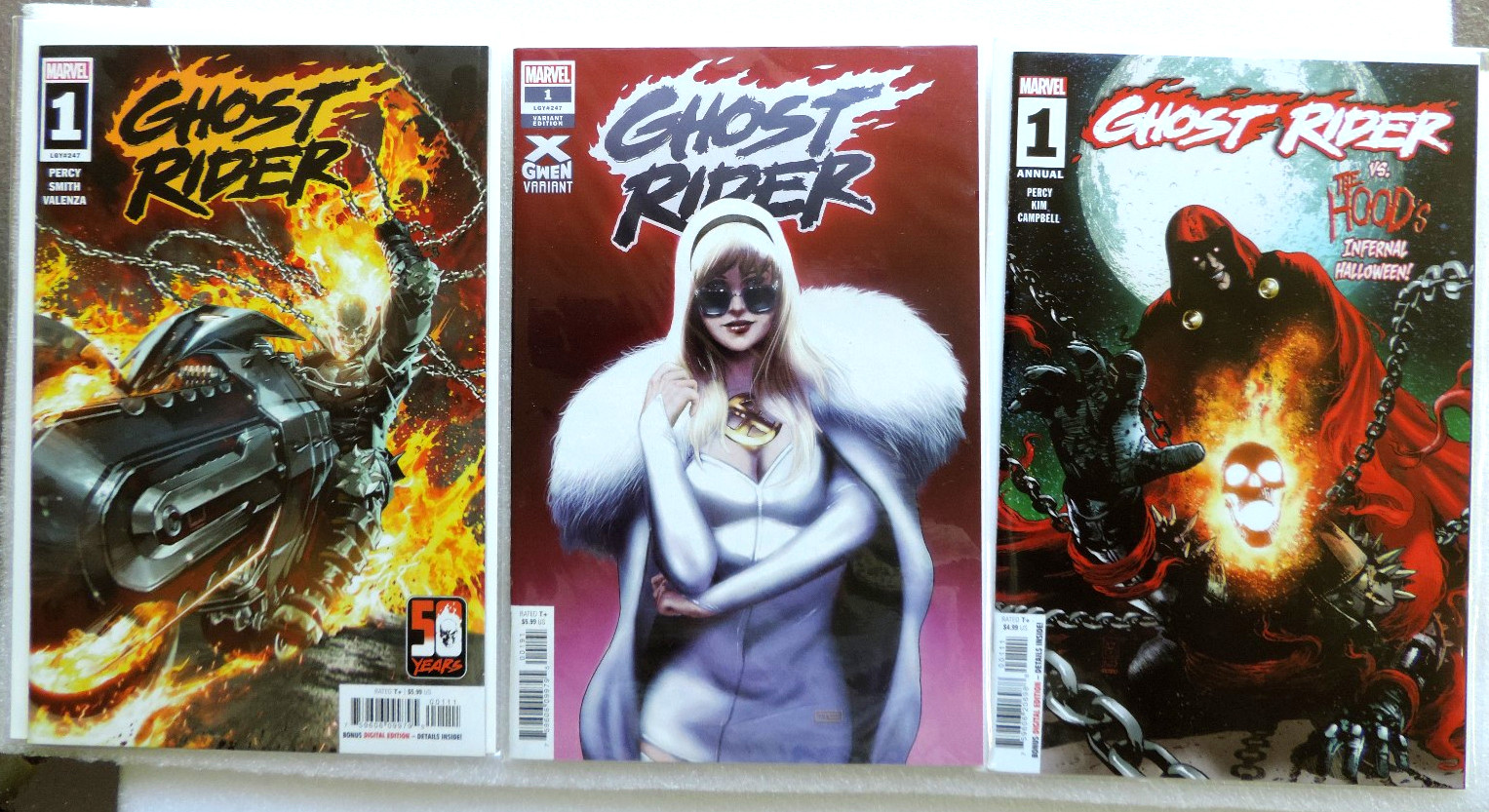 Ghost Rider #1 Cover A, Gwen-X 1st Print Annual Blaze Set Marvel 2022 NM Ghost Rider #1 Cover A, Gwen-X 1st Print Annual Blaze Set Marvel 2022 NM