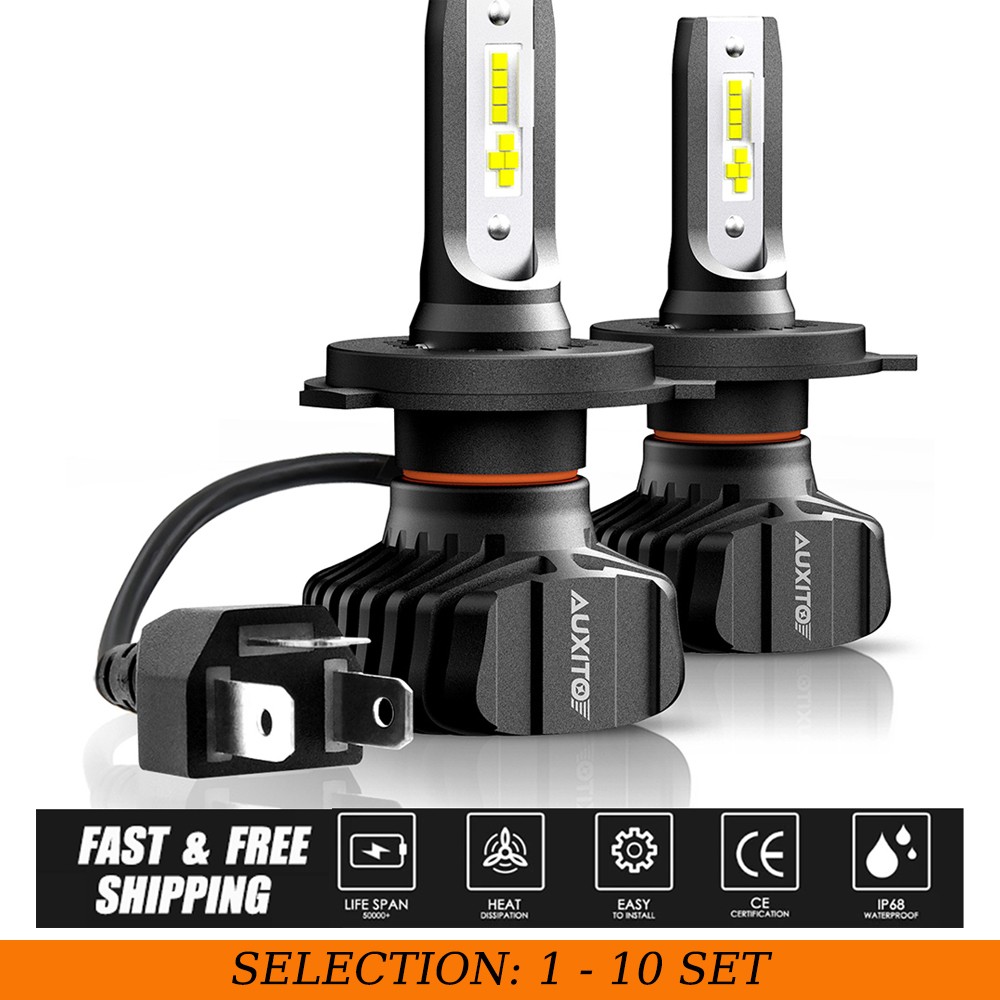 2-20PCS 9003 H4 Headlight LED Bulb Combo Super Bright White Lamp 6500K Canbus B7