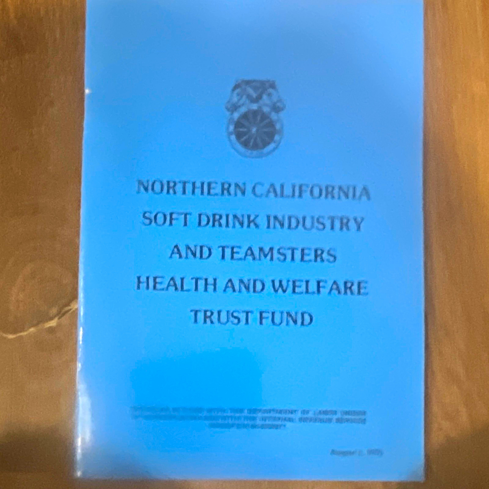 VTG. Northern California Soft Drink Industry & Teamsters Health Booklet 1975 VTG. Northern California Soft Drink Industry & Teamsters Health Booklet 1975