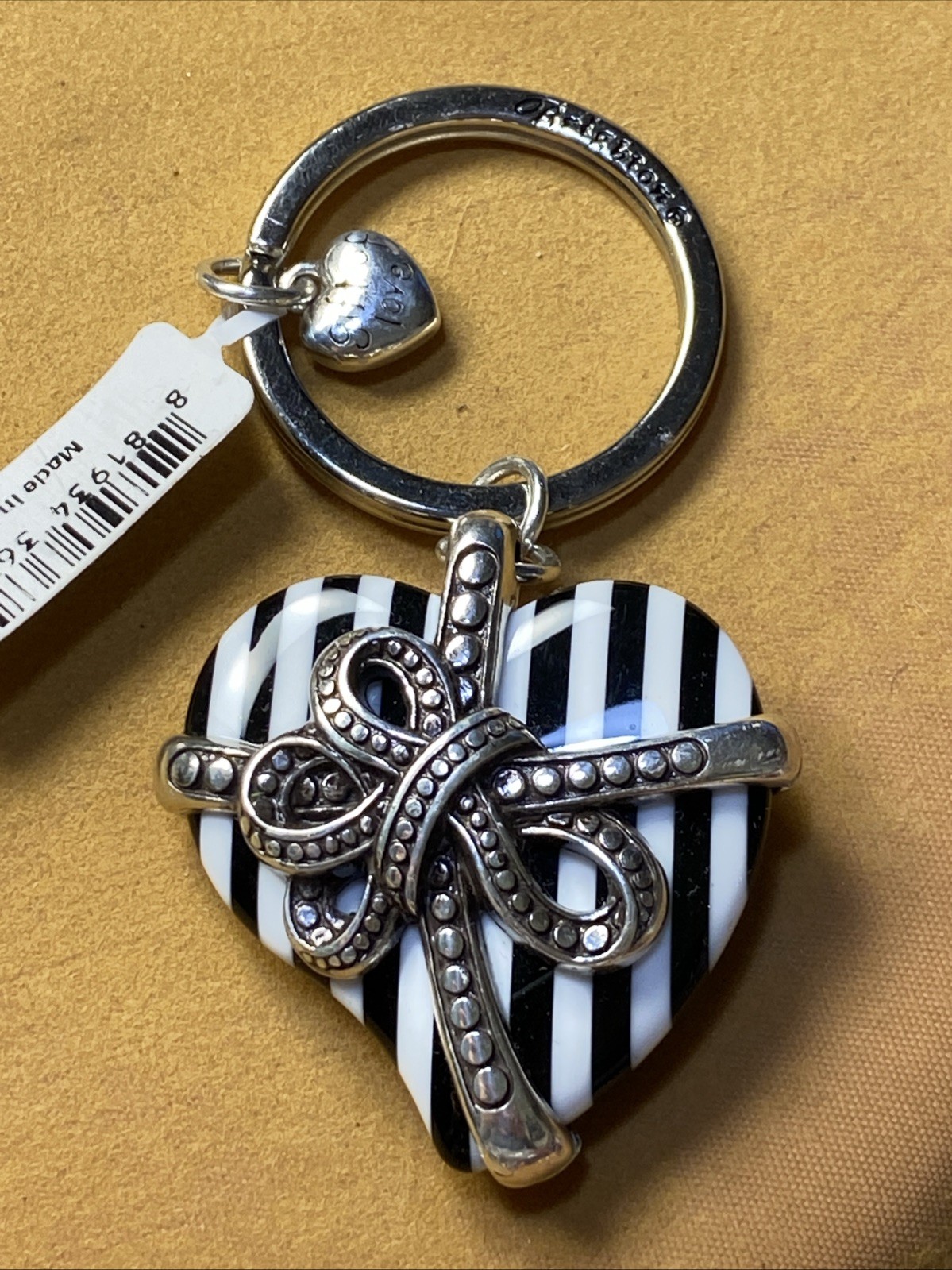 Brighton keychain heart wrapped up in a present new Brighton keychain heart wrapped up in a present new