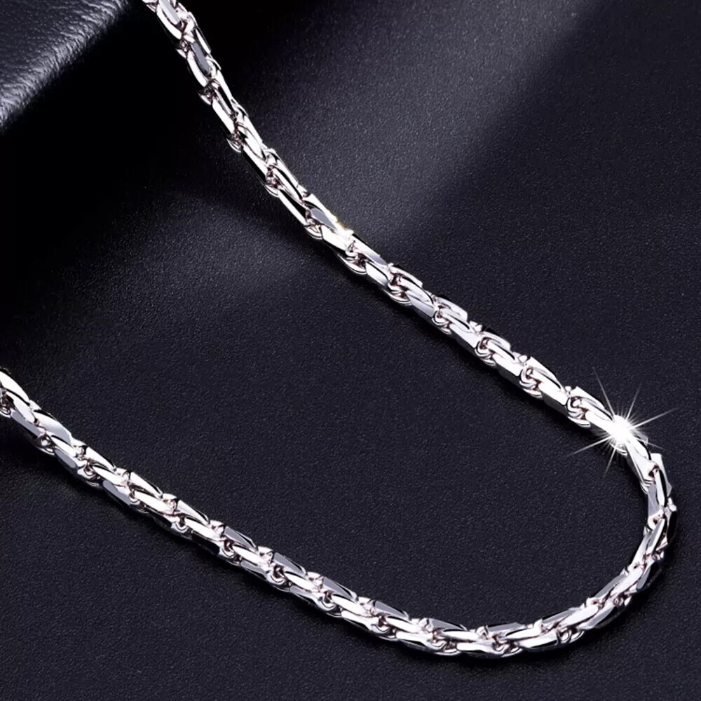 Pure Solid Platinum Women Men Necklace 1.5mmW Rope Chain 10-10.3g 20\
