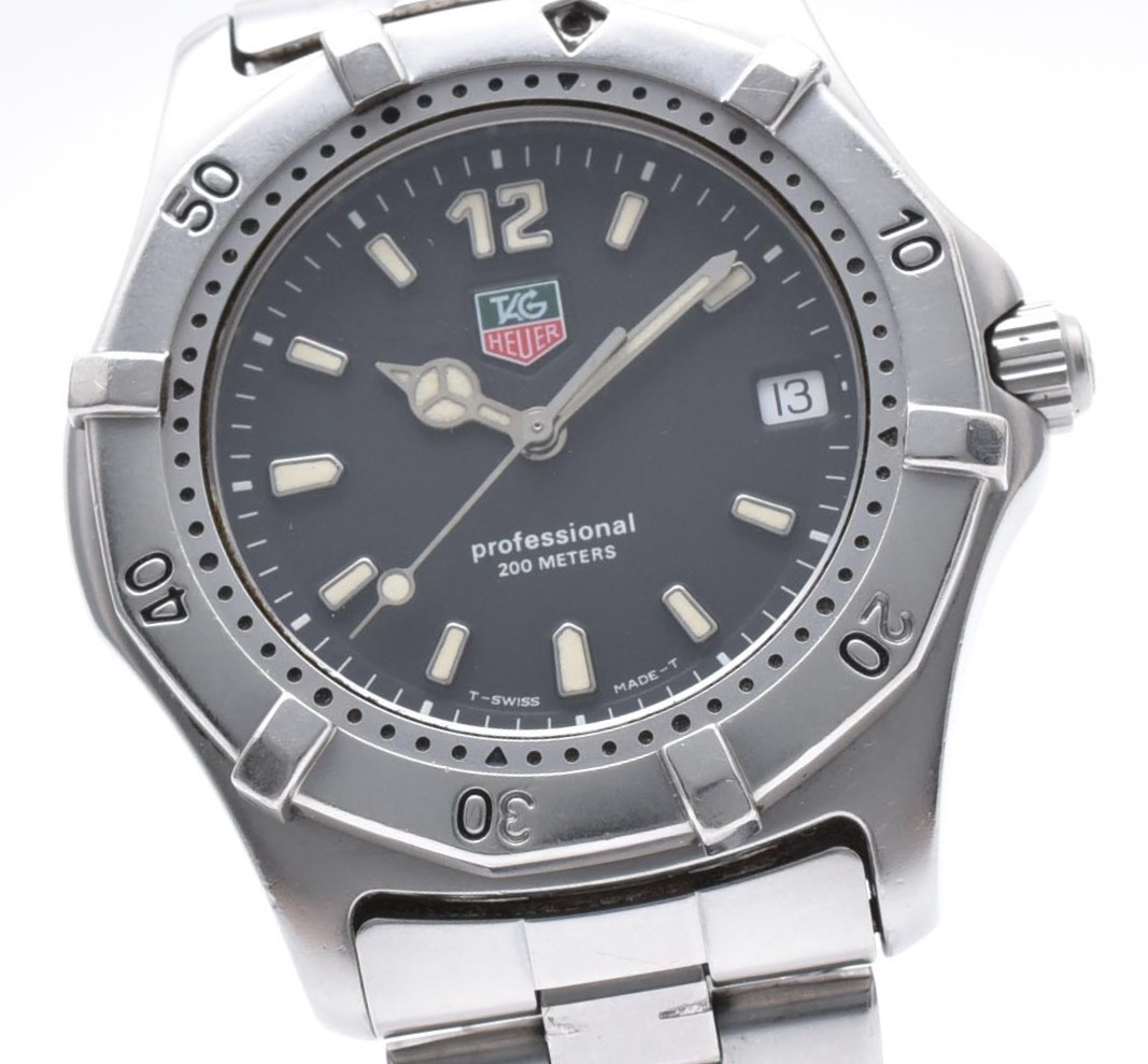 New Battery【EXC＋5】 TAG Heuer Professional 2000 WK1110 38mm Quartz Men's Watch