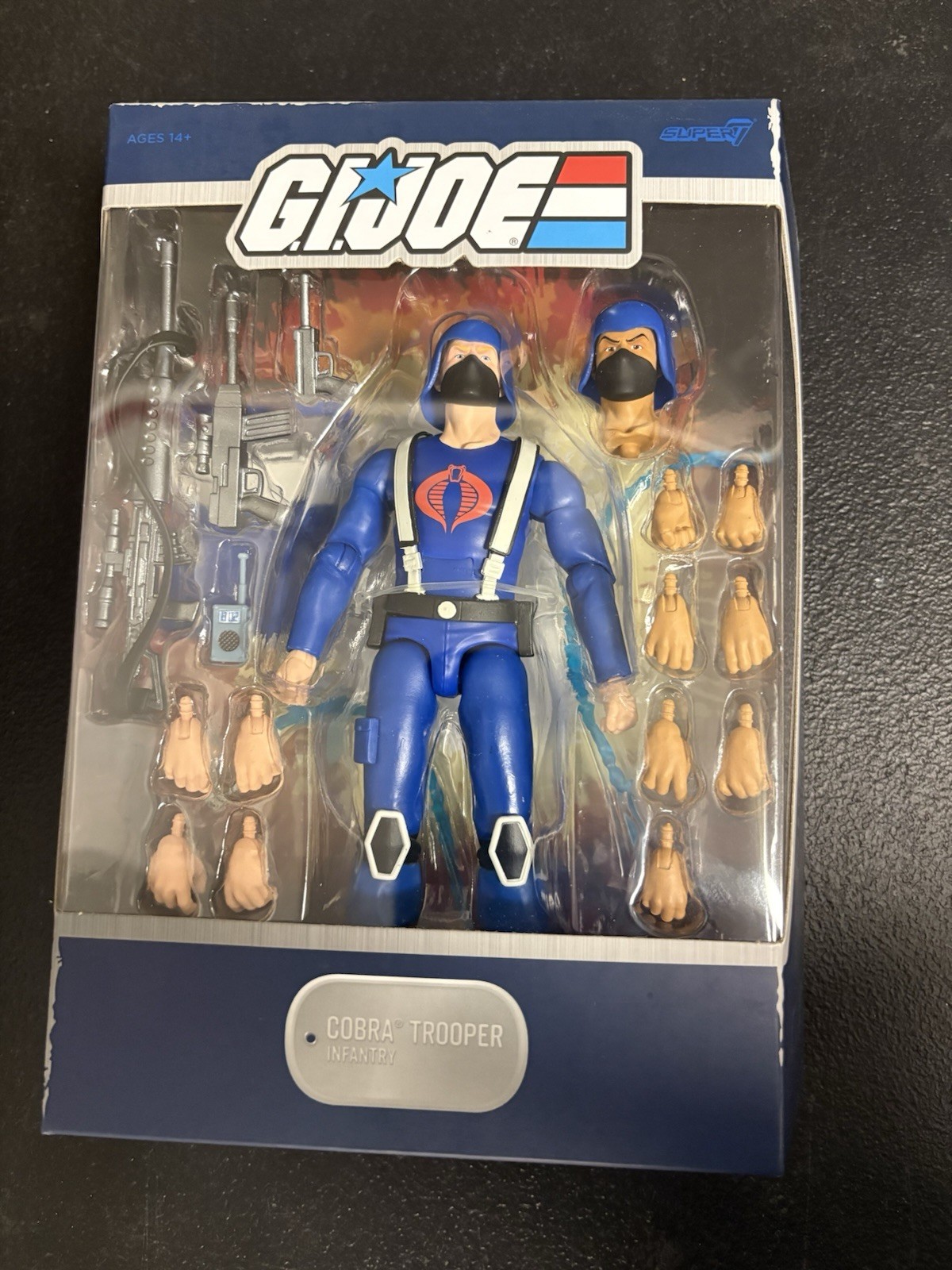 Super7 G.I. Joe ULTIMATES Wave 3 Cobra Trooper 7” Figure Complete