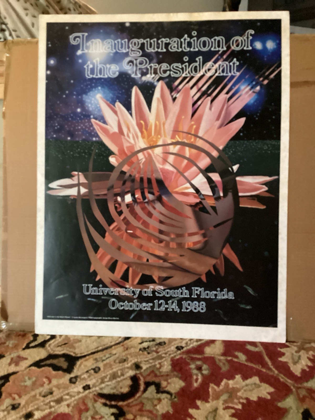 Vintage 1988 James Rosenquist USF “Welcome to The Water Planet” Poster 26x34 Vintage 1988 James Rosenquist USF “Welcome to The Water Planet” Poster 26x34