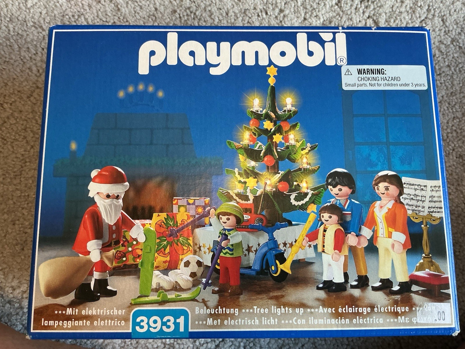 Playmobil (3931) Christmas Tree Living Room Set 1999 Retired 