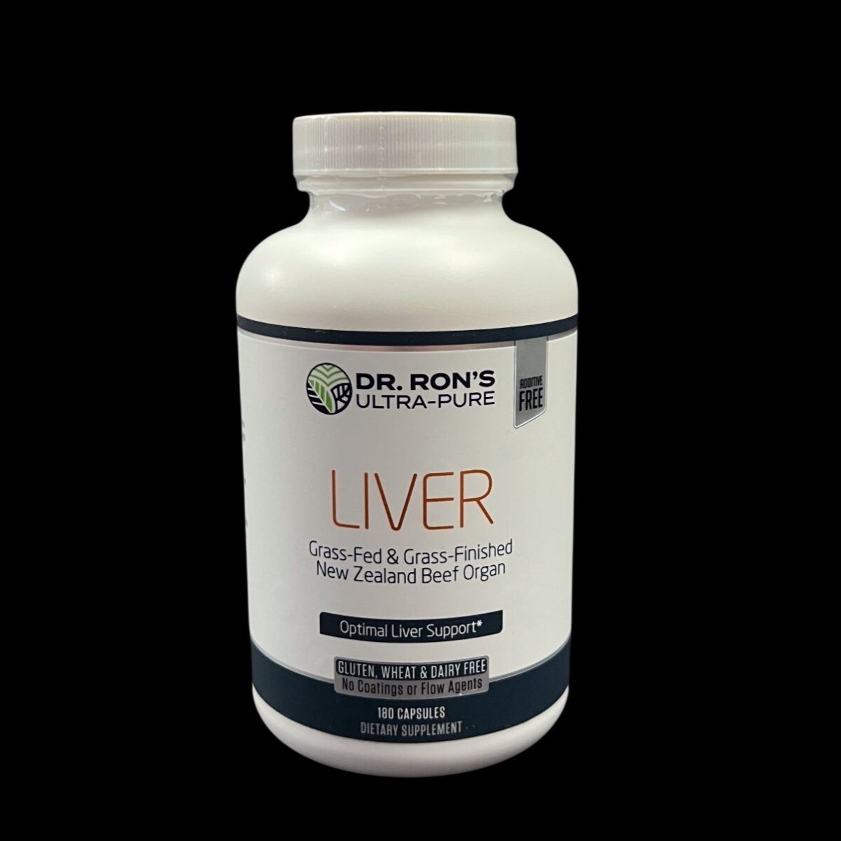 Dr. Ron’s Ultra-Pure Liver Capsules 180 Ct Grass-Fed Beef Organ