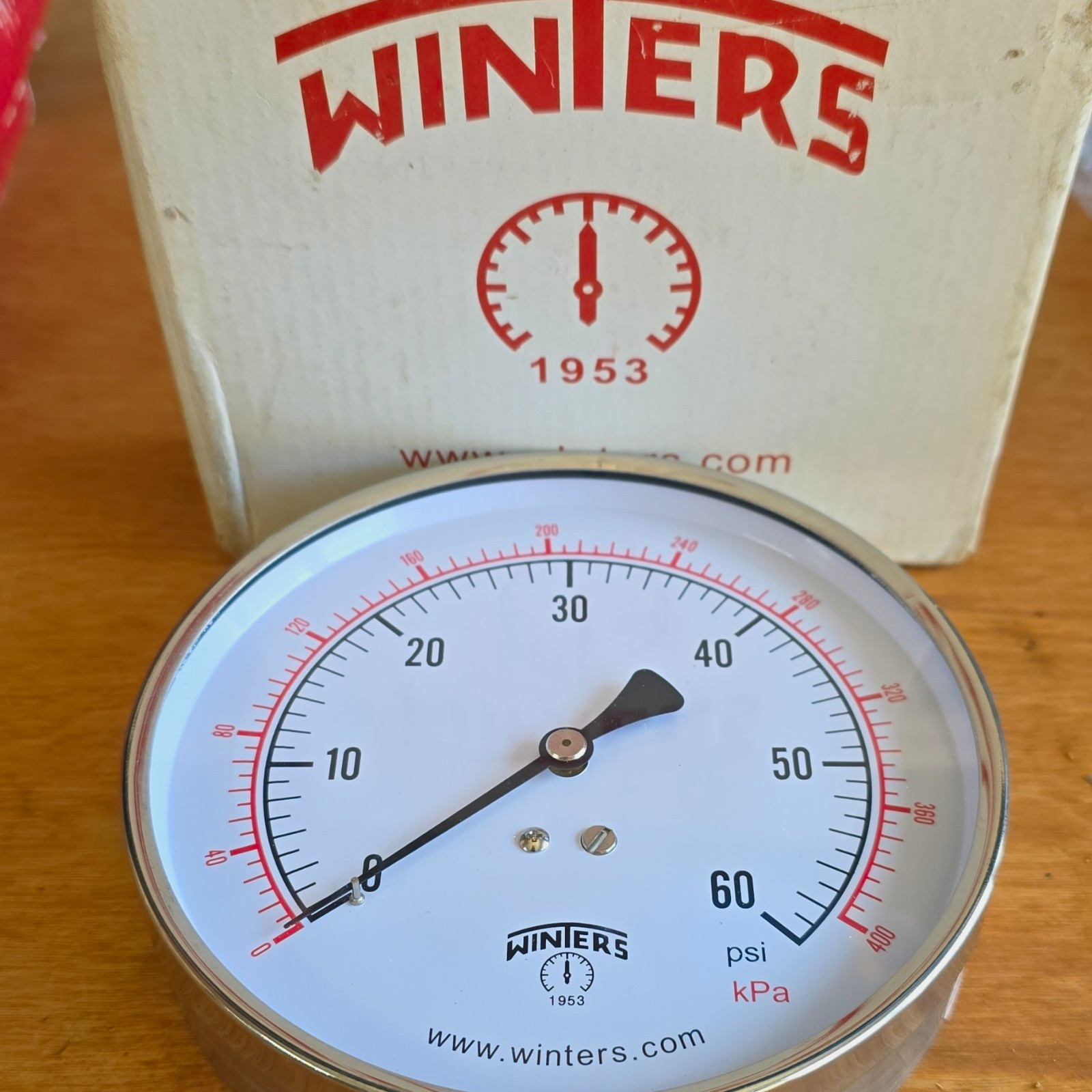 Winters Instruments PCT322 Contractor Pressure Gauge.