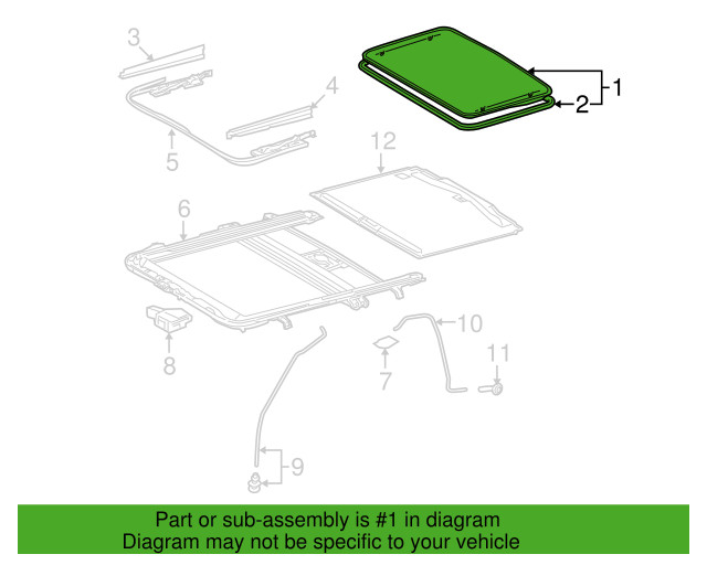 NEW OEM 100% GENUINE Toyota Sunroof Glass-(63201-35100) 2010-2024 4Runner MIAMI NEW OEM 100% GENUINE Toyota Sunroof Glass-(63201-35100) 2010-2024 4Runner MIAMI