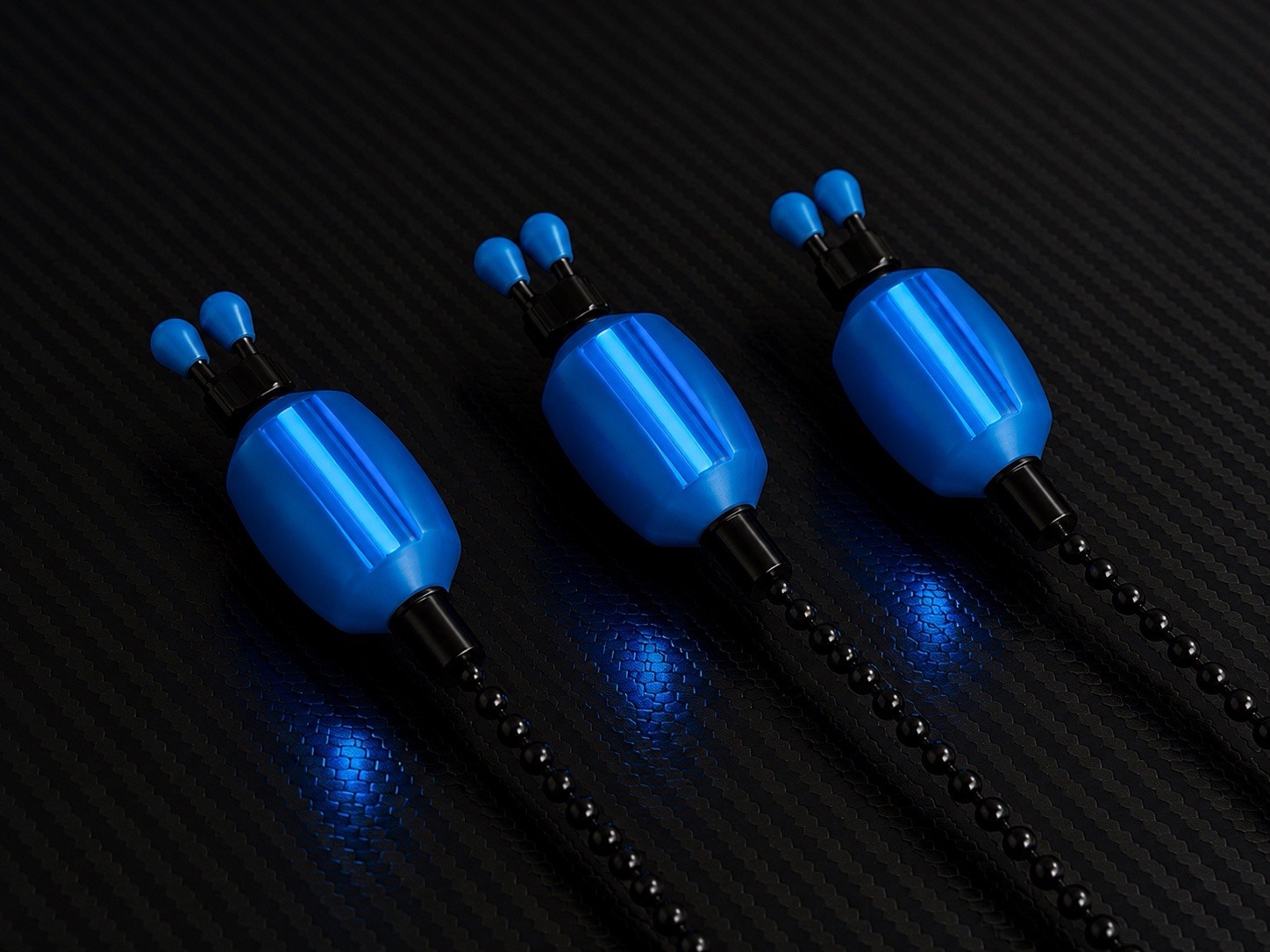 NiteGlow Chunkz Blue Bobbin Carp Fishing X 3