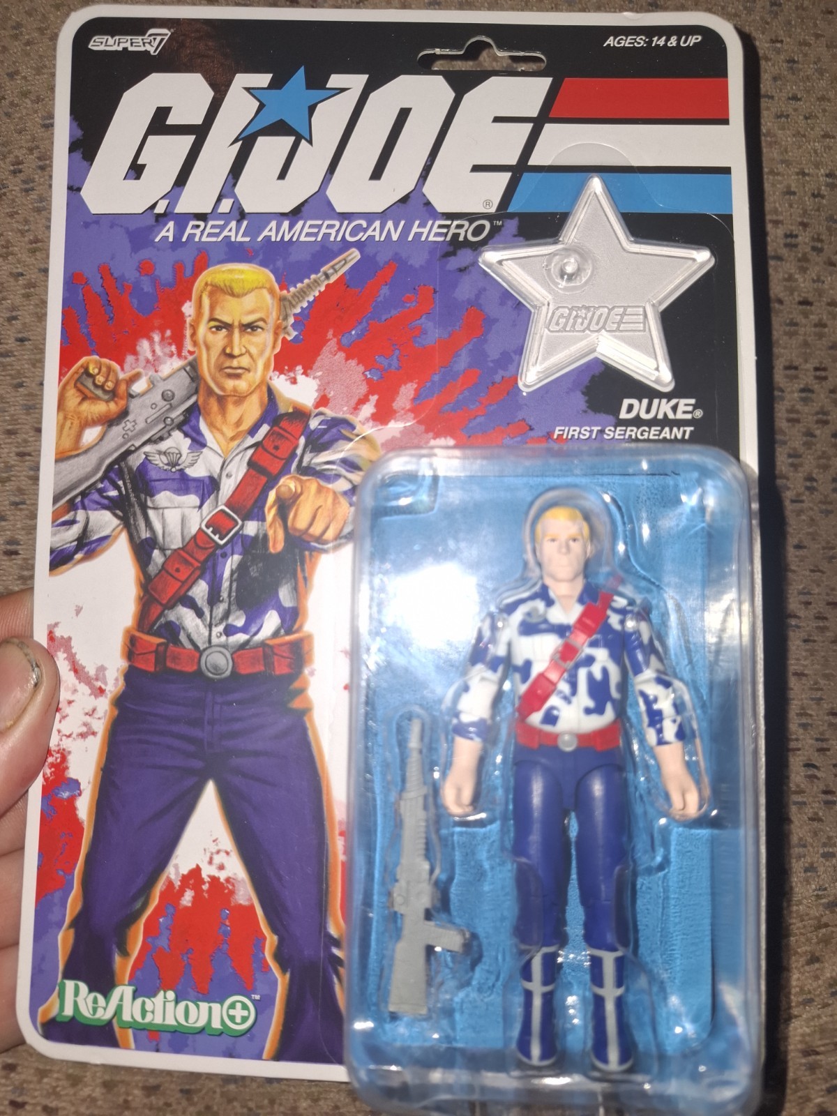 Super7 ReAction+ G.I. Joe America\'s 250th Anniversary DUKE SNAKE EYES FALC LOT 4 Super7 ReAction+ G.I. Joe America\'s 250th Anniversary DUKE SNAKE EYES FALC LOT 4