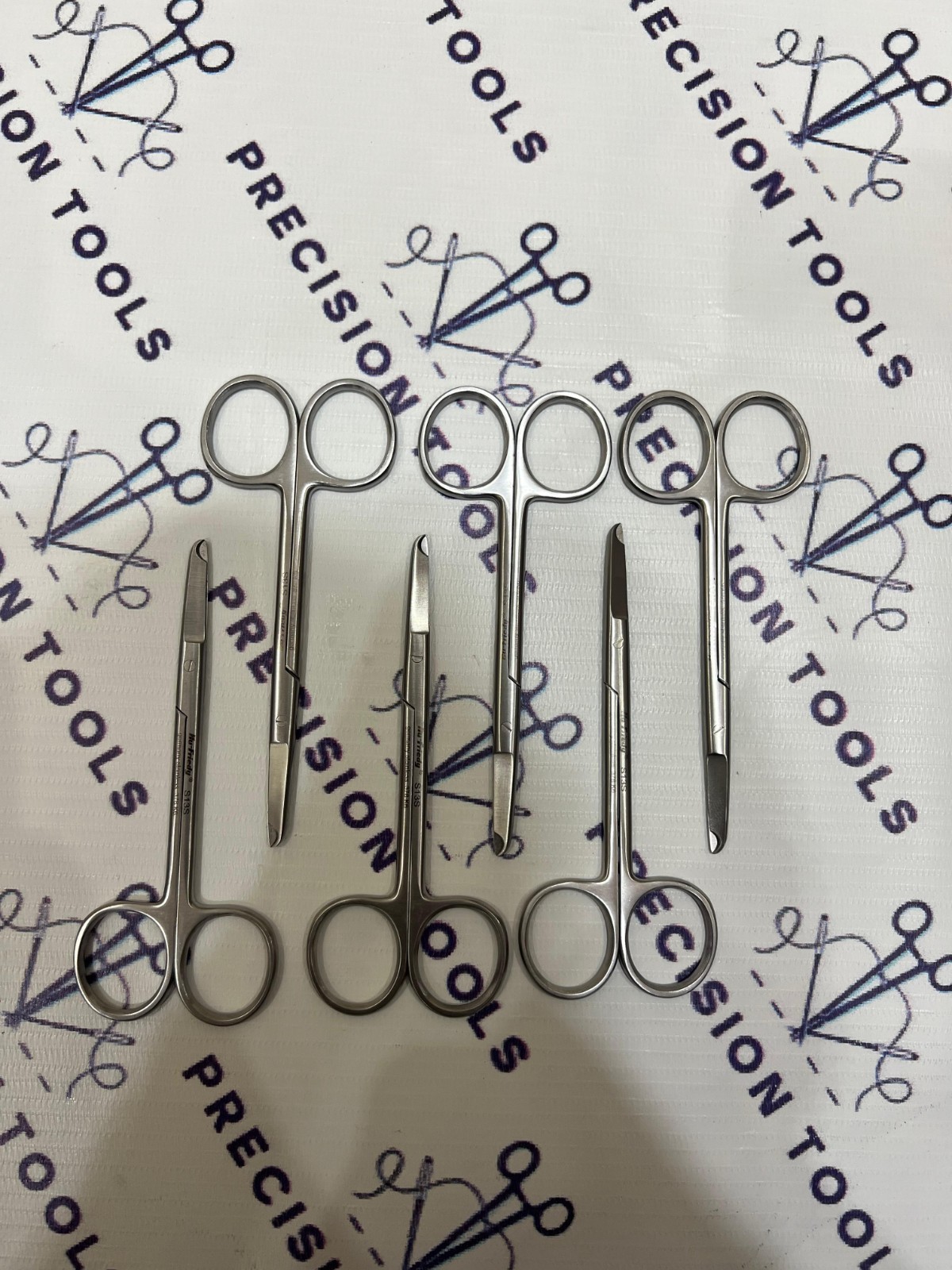 Hu-Friedy S13S Scissors Dental Surgical Straight Suture Scissors Lot of 6 PCS