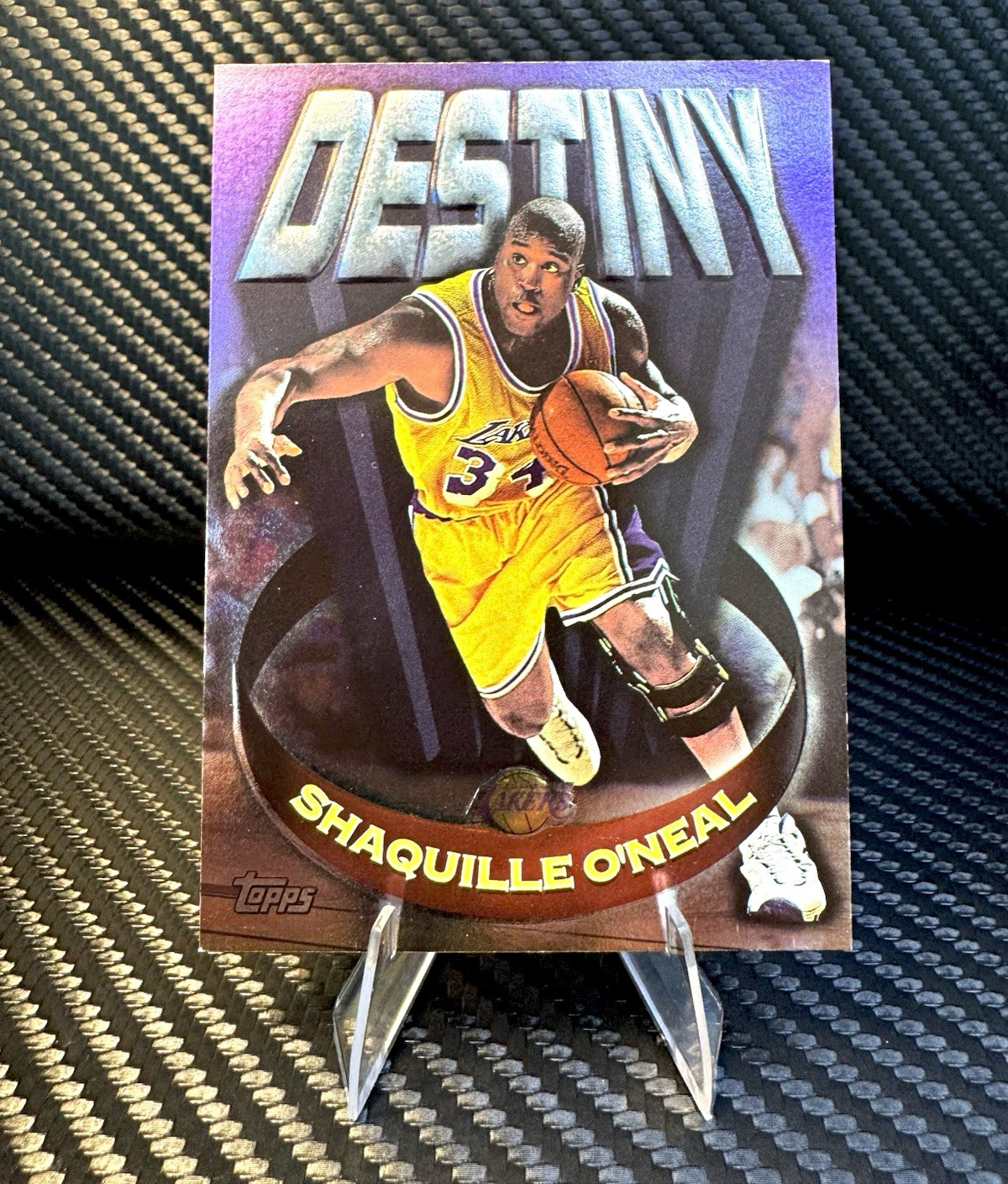 Topps 1997-98 Destiny Insert Shaquille O\'Neal #D15 Los Angeles Lakers