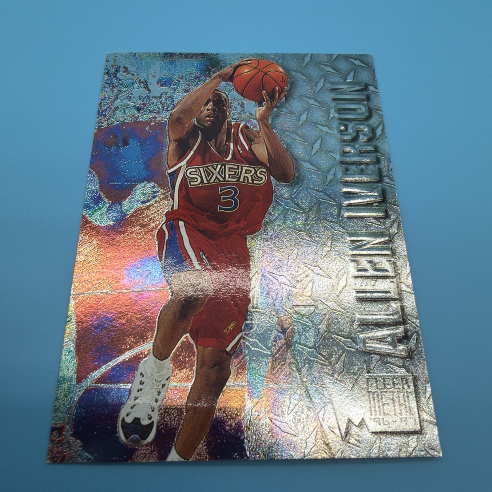 1997-98 Metal Universe #201 Allen Iverson – Philadelphia 76ers – Metal Universe