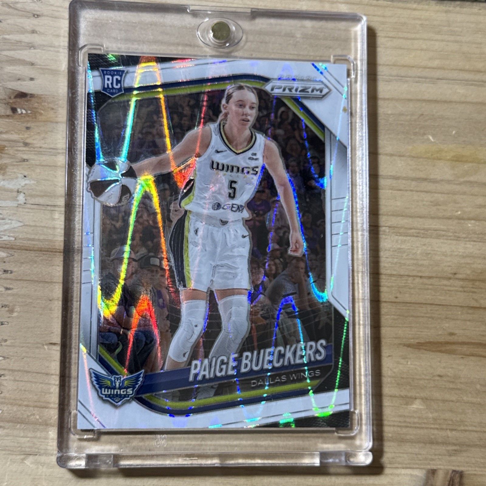 2025 Paige Bueckers #5 | Panini (White Seismic) Prizm Rookie WNBA