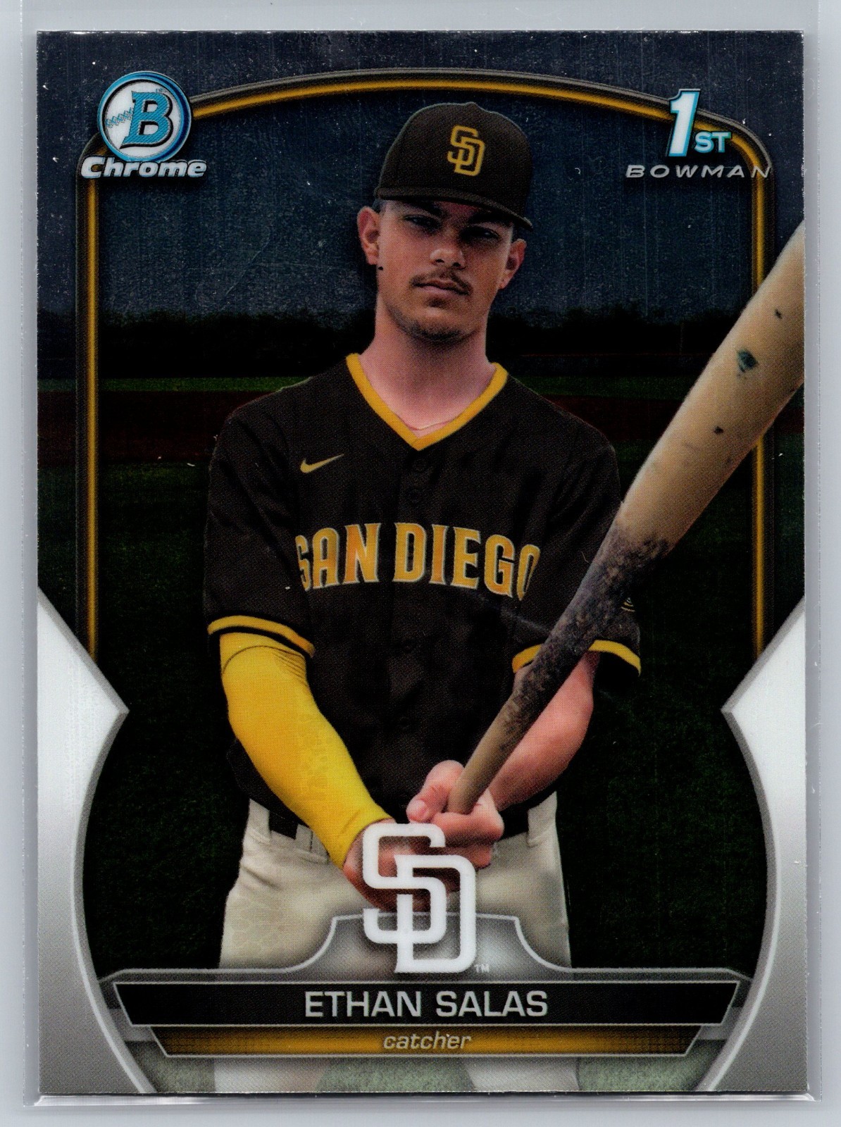 ETHAN SALAS 2023 Bowman Chrome Prospects #BCP-171 ~ Padres 1st RC ETHAN SALAS 2023 Bowman Chrome Prospects #BCP-171 ~ Padres 1st RC