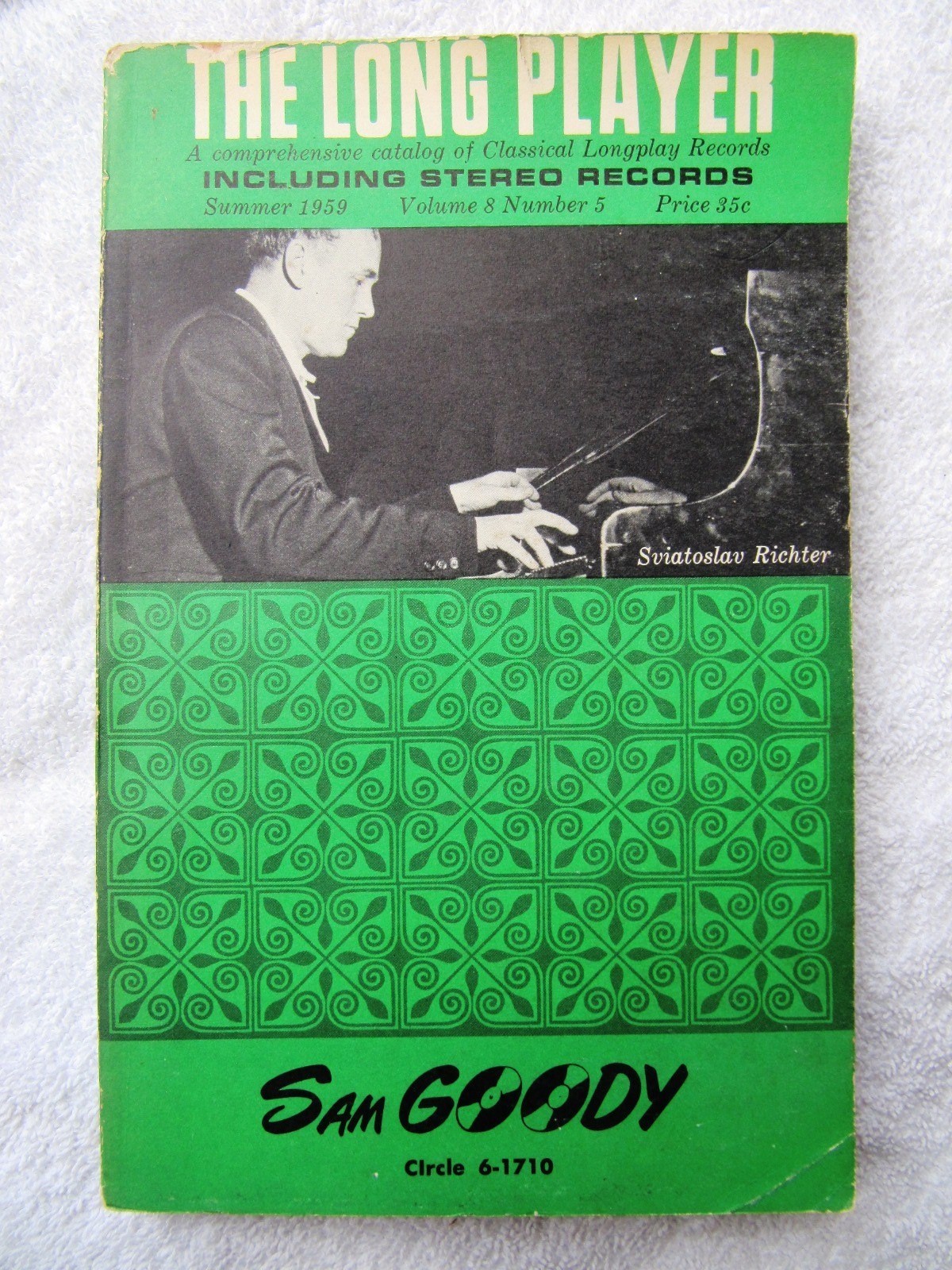 Sam Goody 1959 THE LONG PLAYER Classical Record CATALOG LP Sviatoslav Richter
