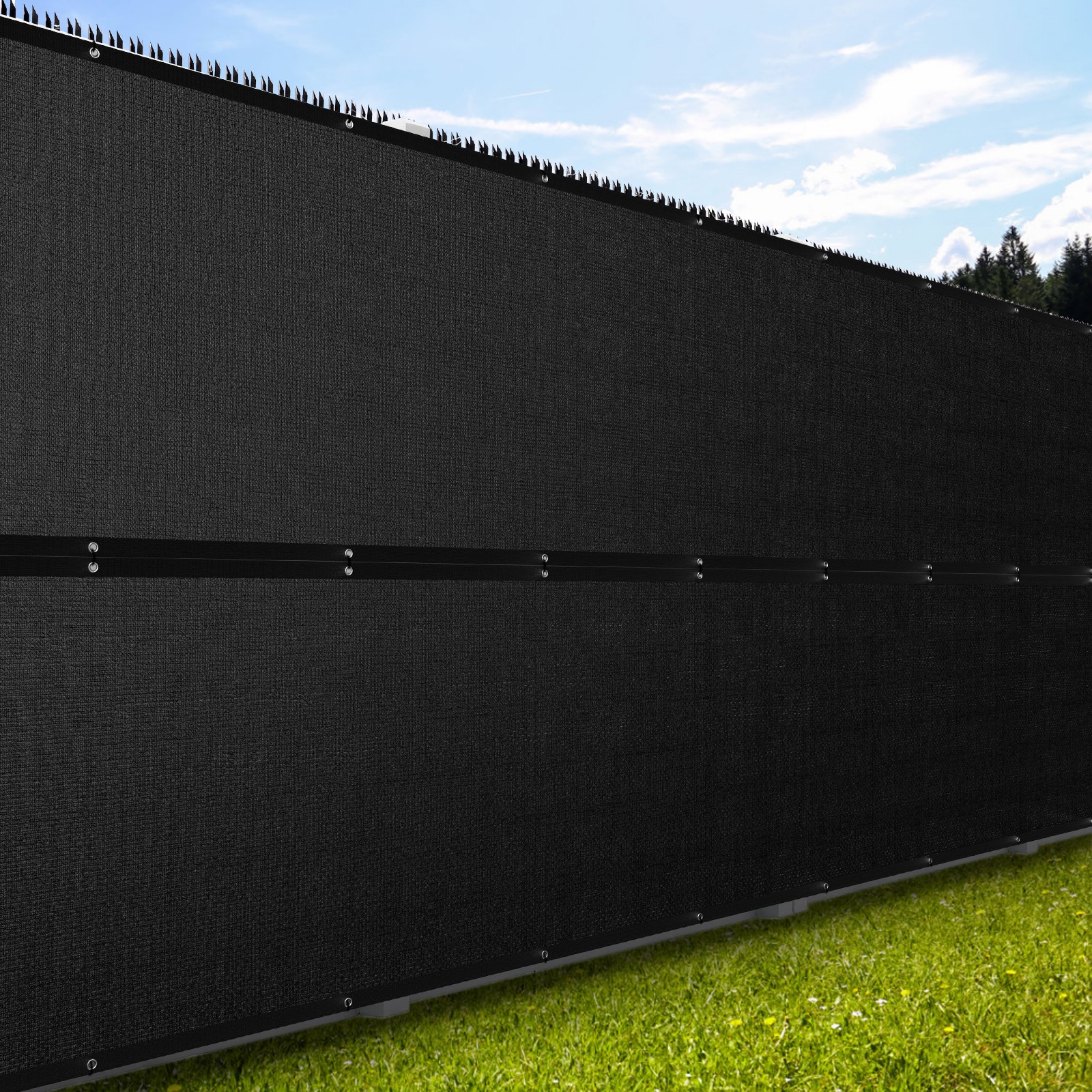 3/4/5/6/8ft Privacy Fence Wind Screen Heavy Duty Fencing Shade Sail Garden Net