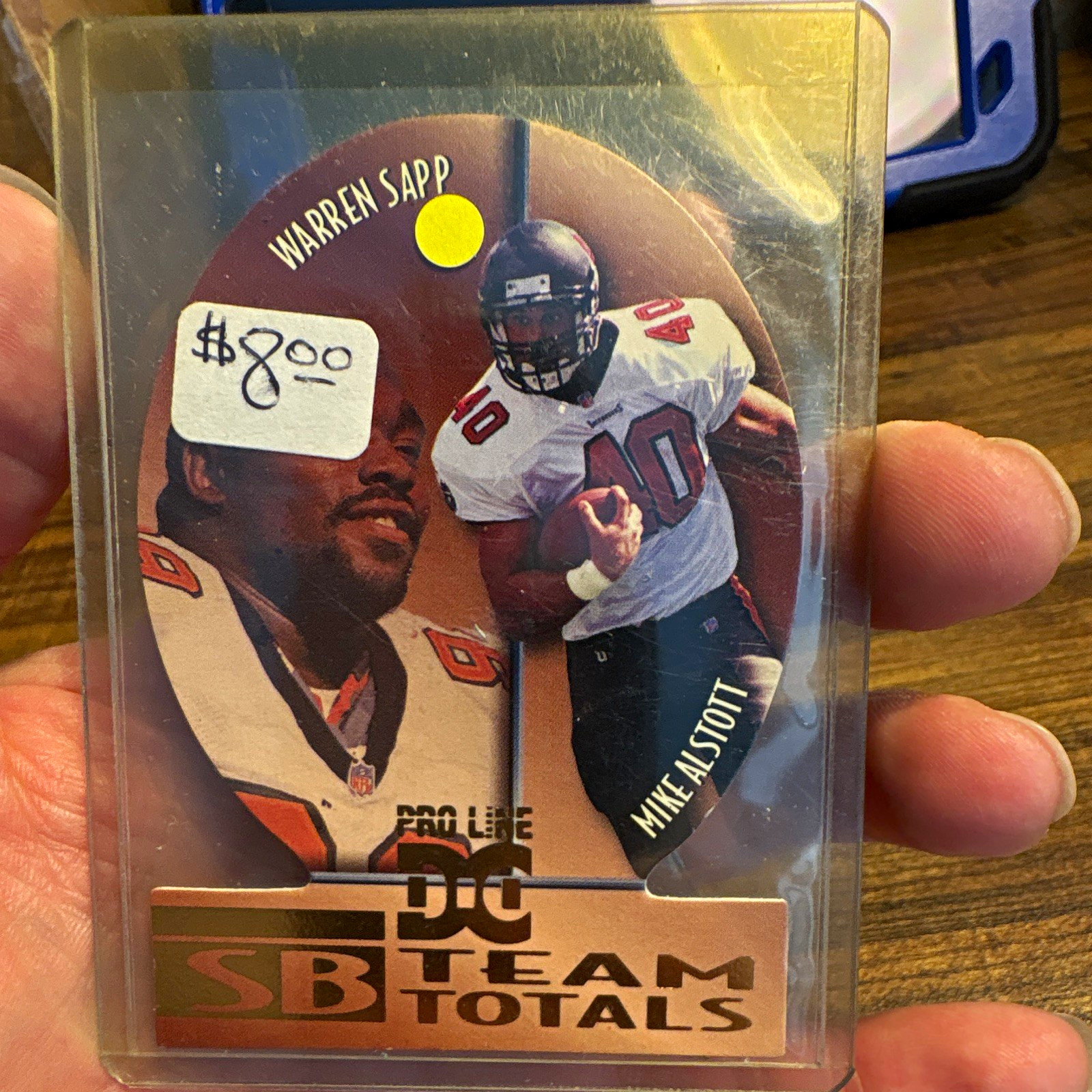 Pro Line 1997 DC Team Totals Insert Warren Sapp/Mike Alstott #TT25 Bucs