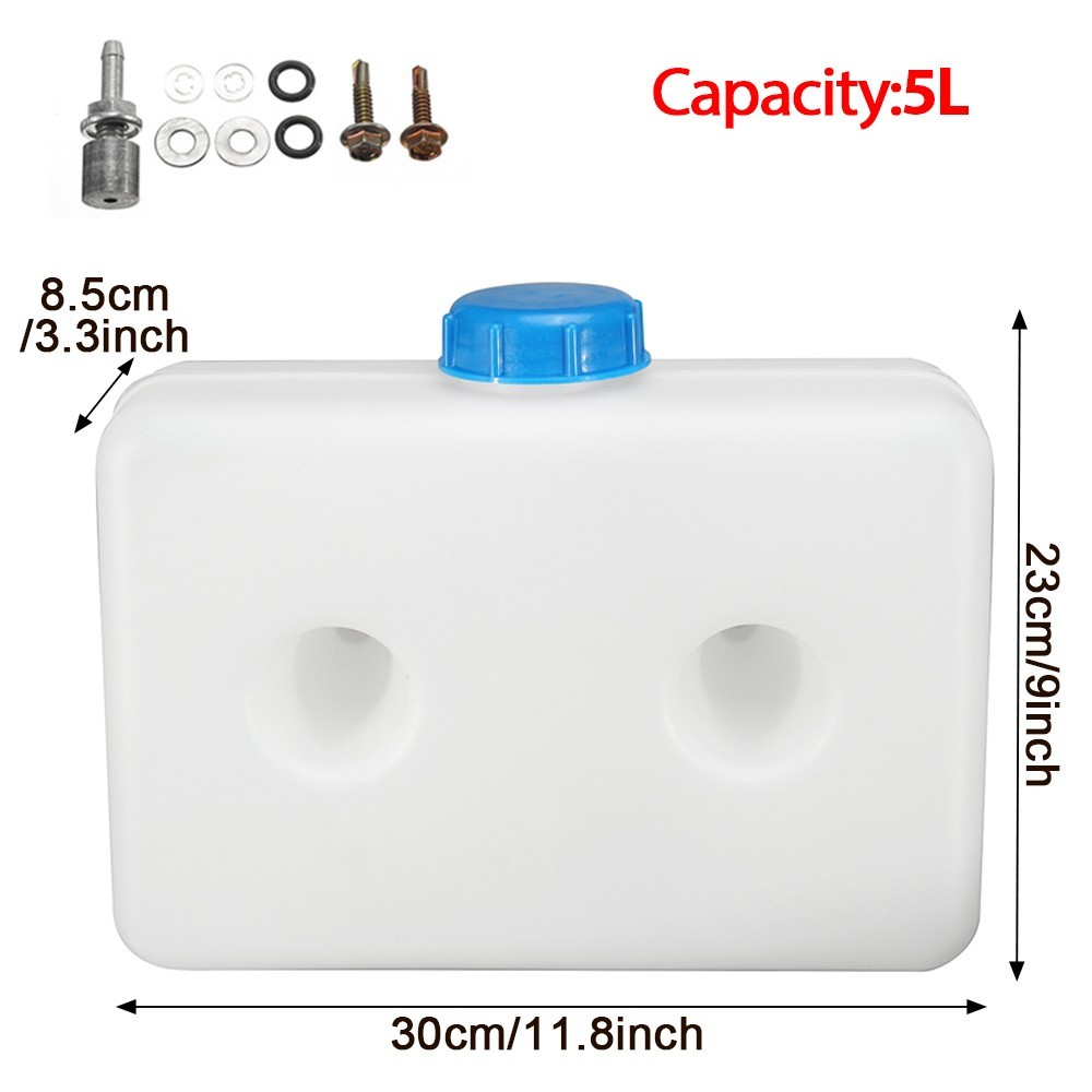 5L Plastic Fuel Gasoline Tank Diesel Heater Fuel Tank Top Outlet for Car Truck