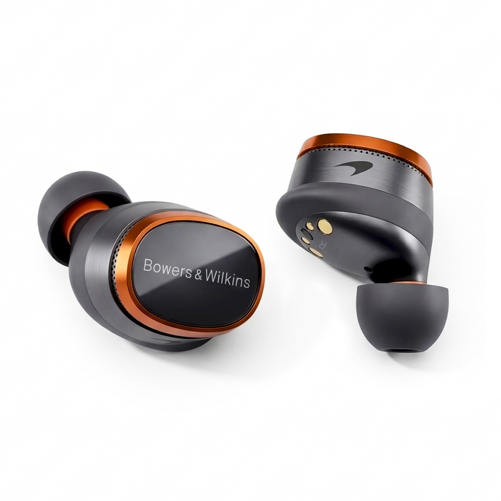 Bowers & Wilkins B&W Pi8 McLaren Earbuds ANC Noise Canceling 1-Year Warranty