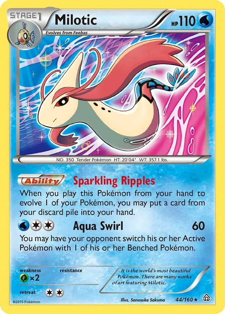 Milotic 44/160 Rare XY - Primal Clash Pokemon TCG