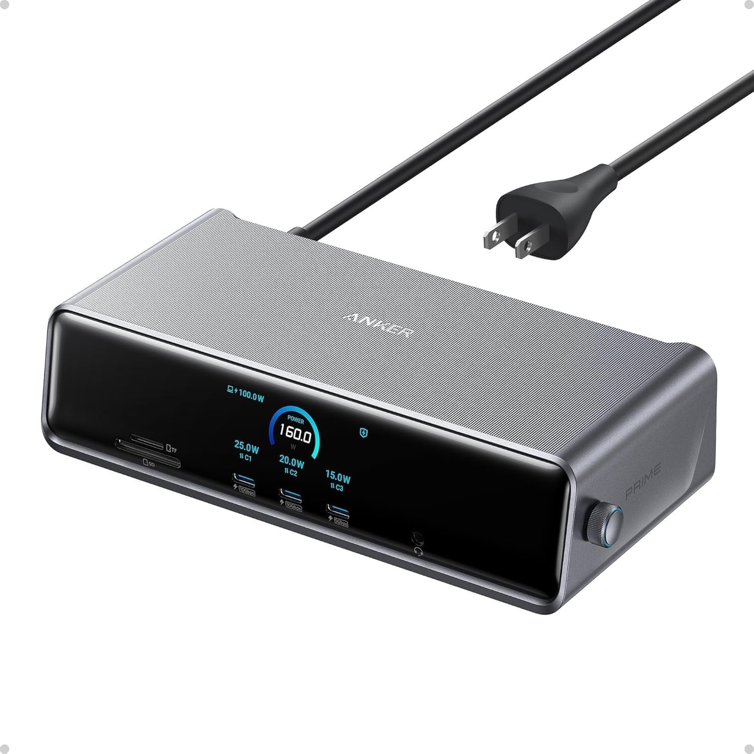 Anker Prime Docking Station (DL7400), 14-in-1 Triple Display, DisplayLink