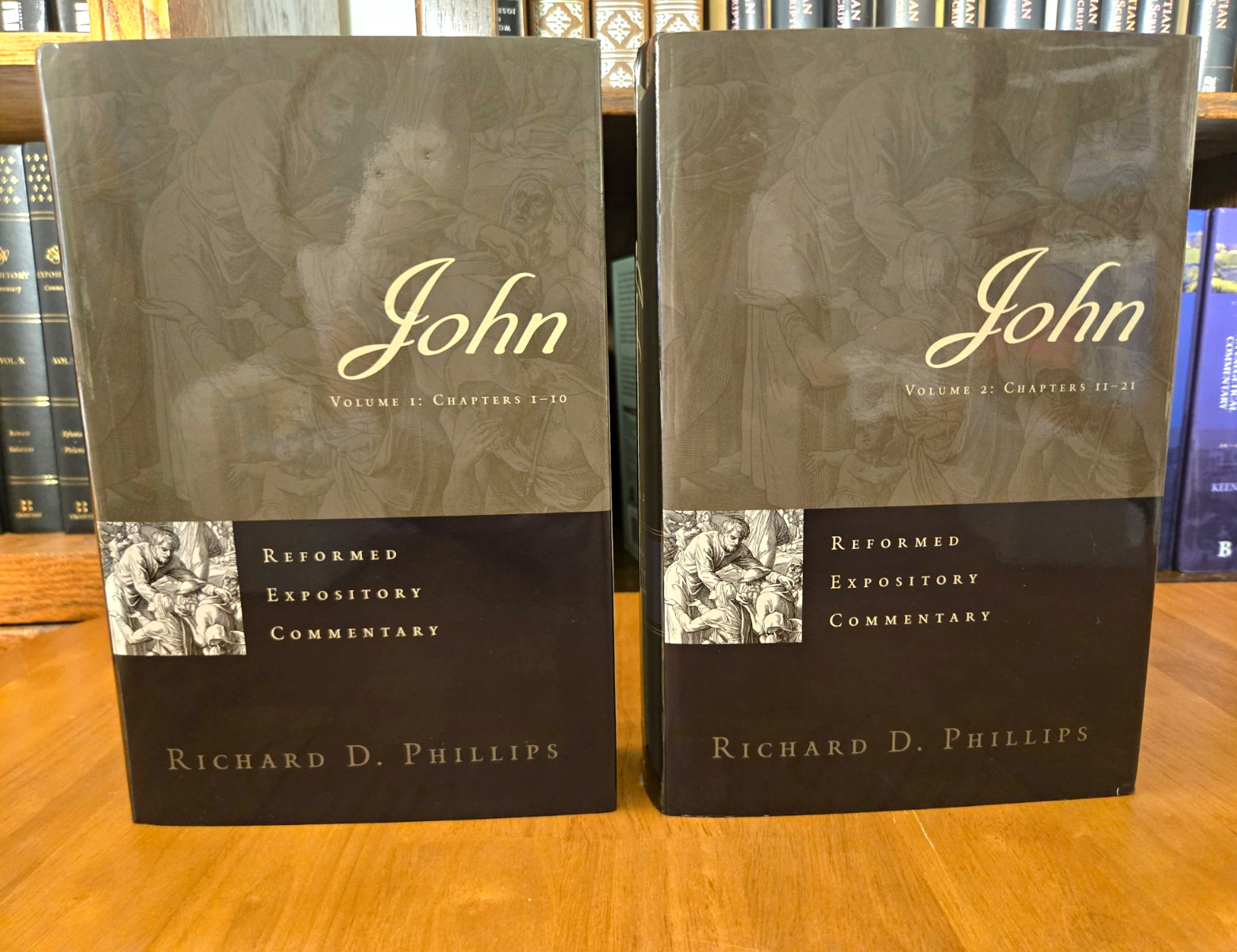 John Reformed Expository Commentary 2 Volumes P&R 2014 Richard Phillips Like New