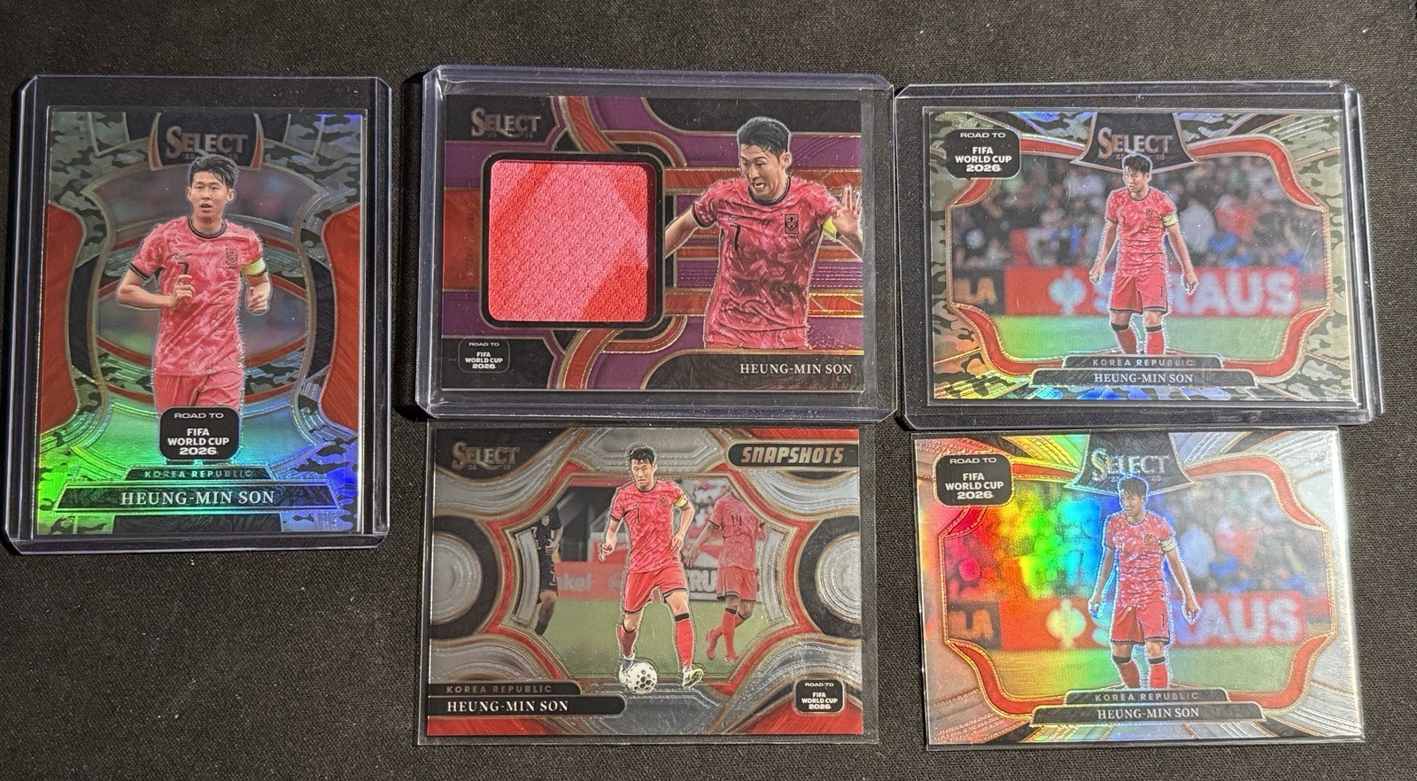 2025-26 Select FIFA World Cup Heung-Min Son Patch /99 + 2 Camo /199 + 2 Silver