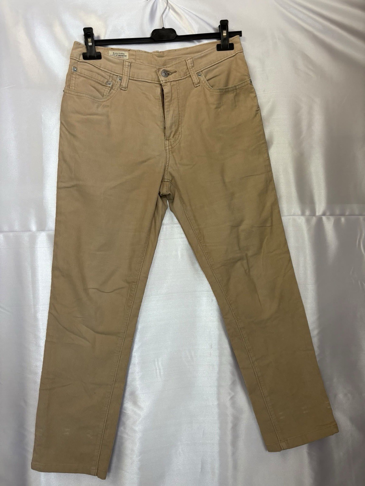 Levi’s 511 Premium Jeans Mens Beige Straight Size 44 Regular 5 Button Pockets