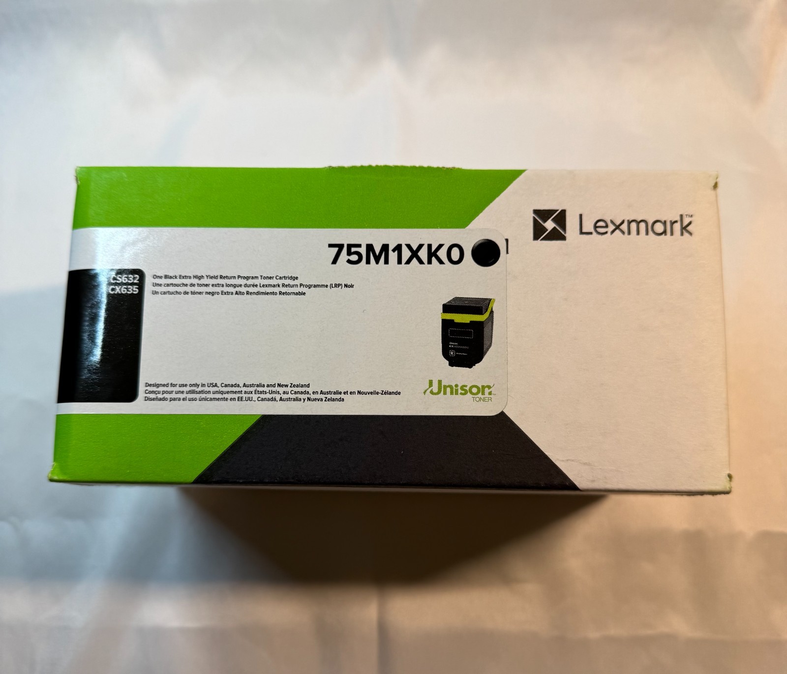 **GENUINE - NEW - SEALED** Lexmark 75M1XK0 Extra High Yield black original toner **GENUINE - NEW - SEALED** Lexmark 75M1XK0 Extra High Yield black original toner