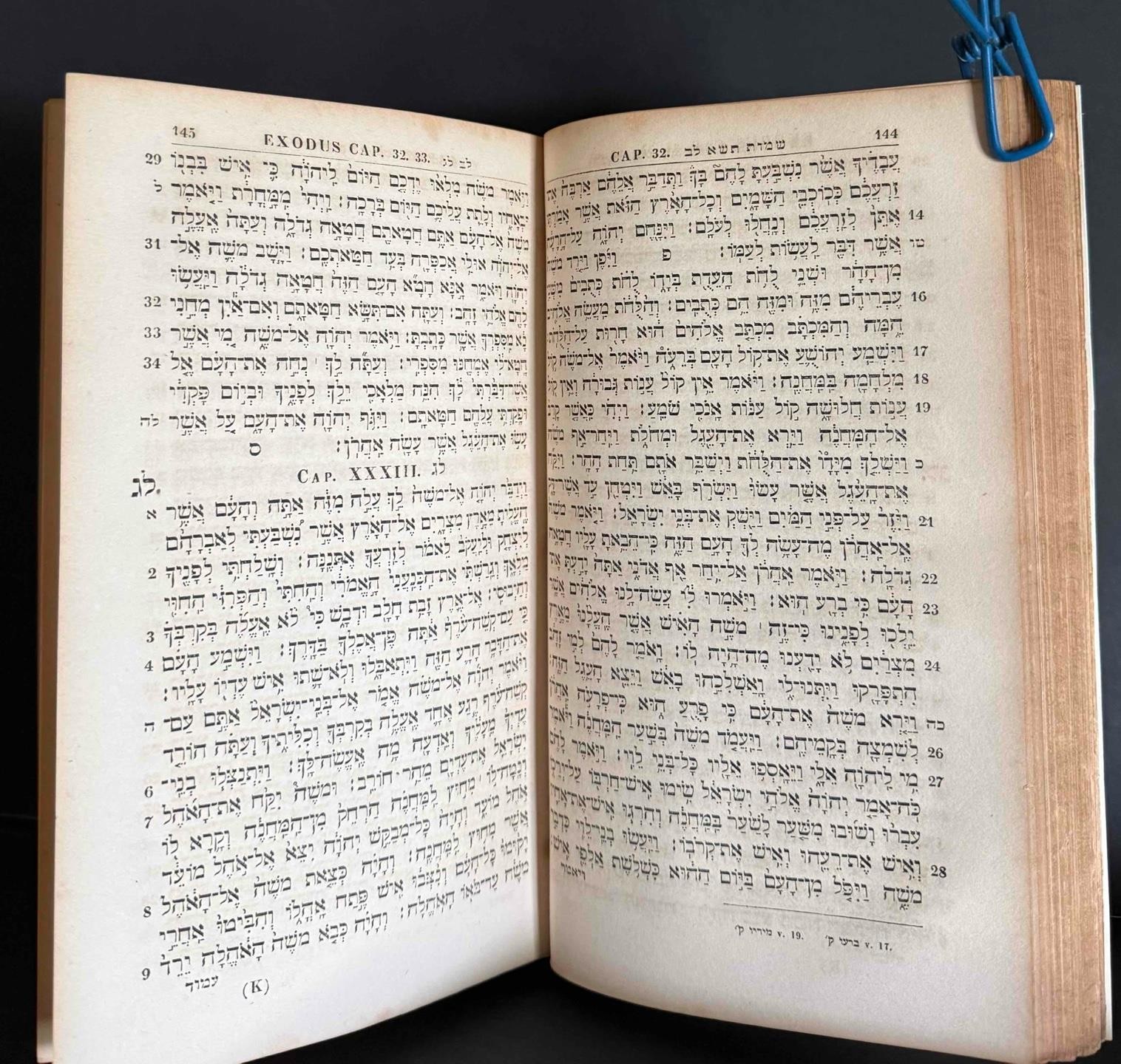 Biblia Hebraica 2nd Ed Augustus Hahn, van der Hooght, Lipsiae Leipzig 1839