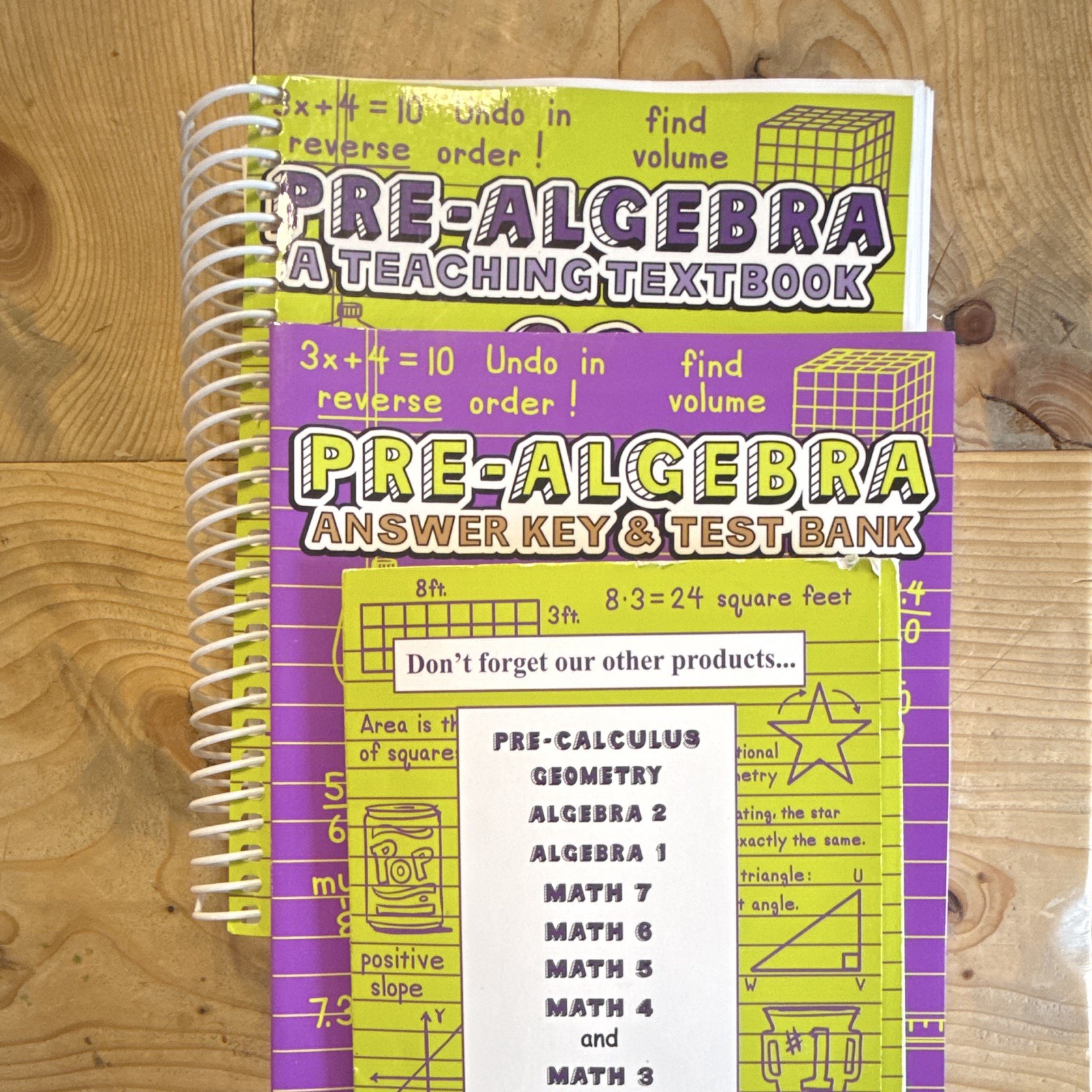 Teaching Textbooks Pre-Algebra Teaching Textbook 2.0 Spiral Answer Key Test Bank